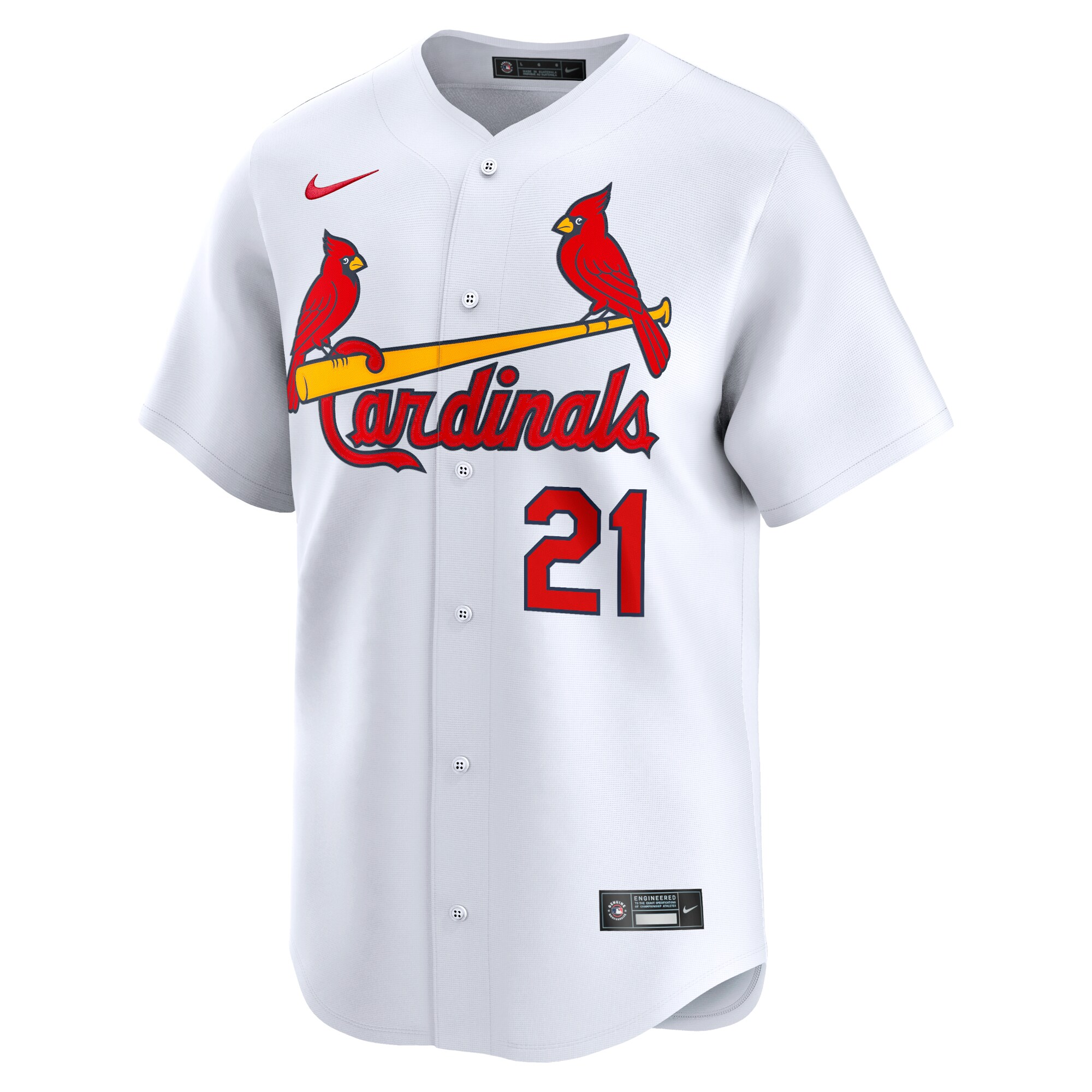 Lars Nootbaar St. Louis Cardinals Home Limited Player Jersey - White cheap jerseys for sale - CheapJerseys.Shop