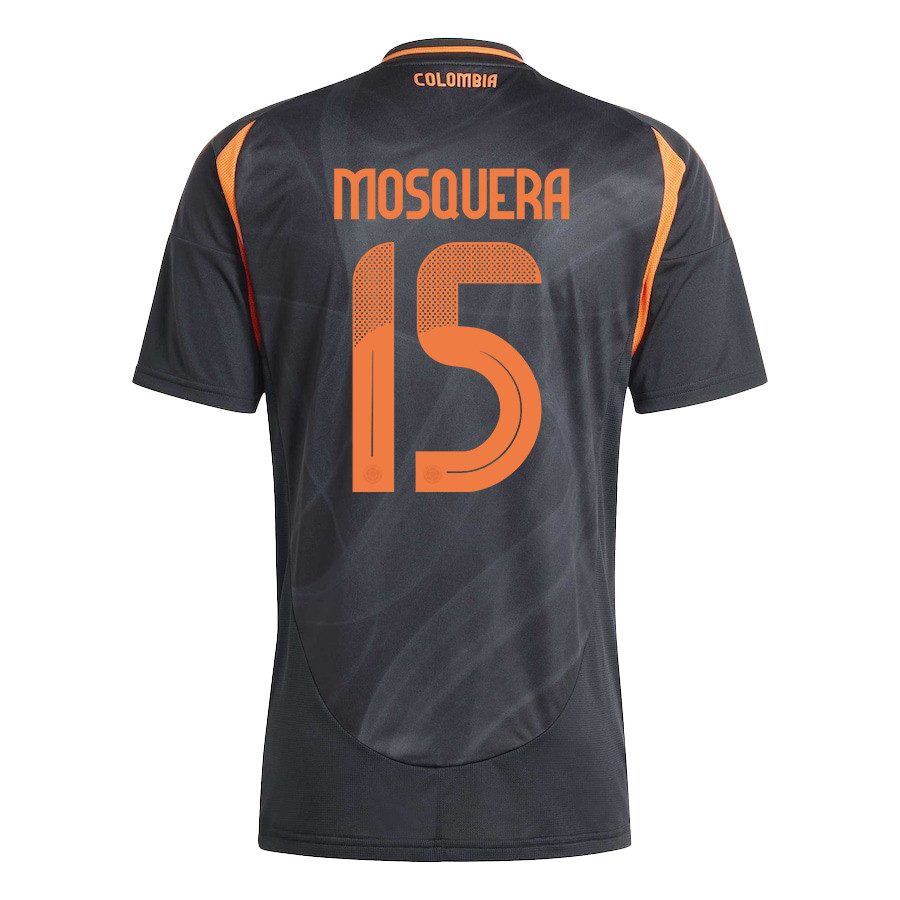 Yerson Mosquera 15 Colombia National Team 2024/25 Away Men Jersey - Black cheap jerseys for sale - CheapJerseys.Shop