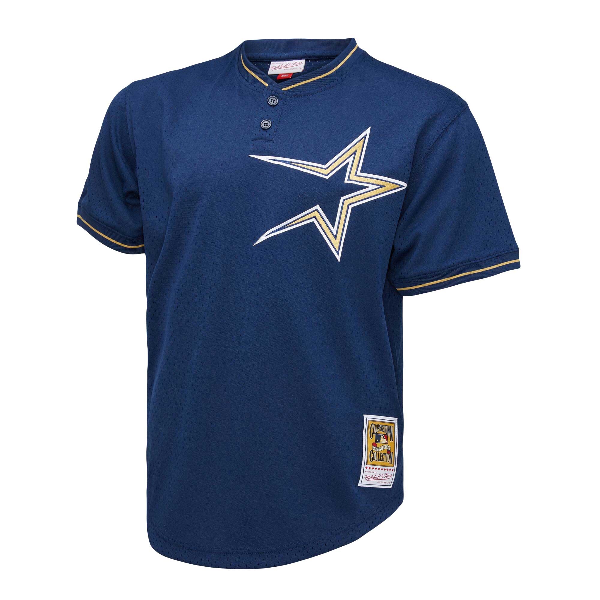 Craig Biggio Houston Astros Mitchell & Ness 1991 Cooperstown Collection Mesh Pullover Jersey - Navy cheap jerseys for sale - CheapJerseys.Shop