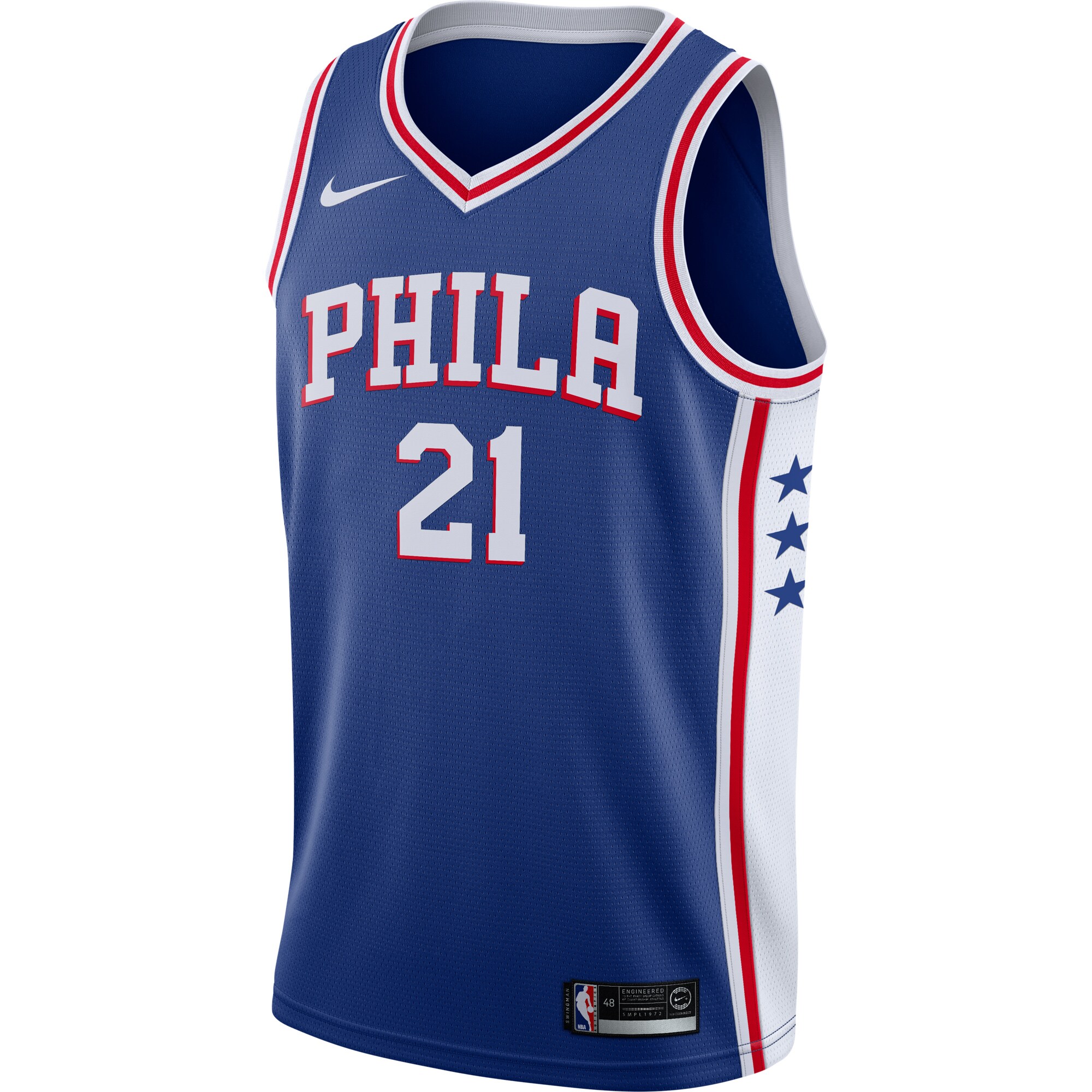 Joel Embiid Philadelphia 76ers Swingman Jersey Royal - Icon Edition cheap jerseys for sale - CheapJerseys.Shop