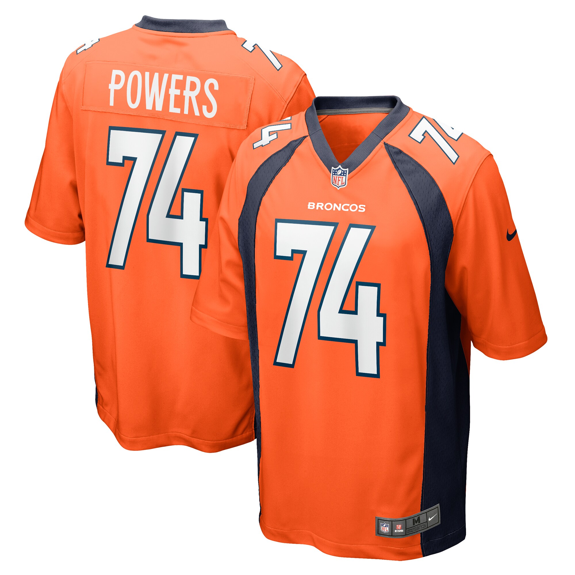 Ben Powers Denver Broncos Game Player Jersey - Orange cheap jerseys for sale - CheapJerseys.Shop