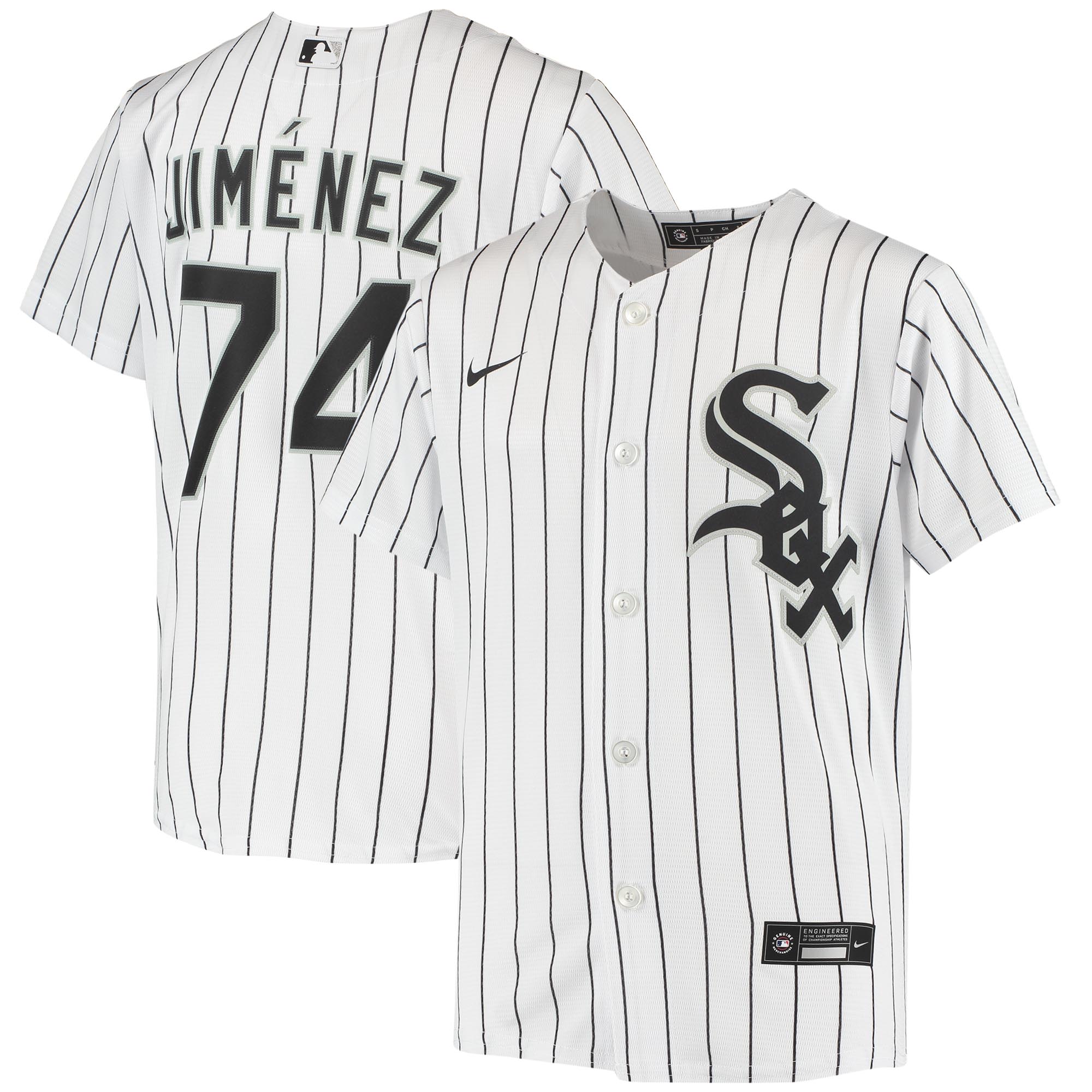 Eloy Jimenez Chicago White Sox Youth Alternate Replica Player Jersey - White cheap jerseys for sale - CheapJerseys.Shop