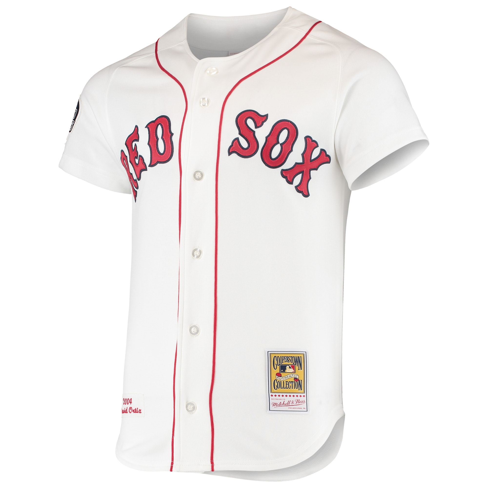 David Ortiz Boston Red Sox Mitchell & Ness 2004 Cooperstown Collection Home Authentic Jersey - White cheap jerseys for sale - CheapJerseys.Shop