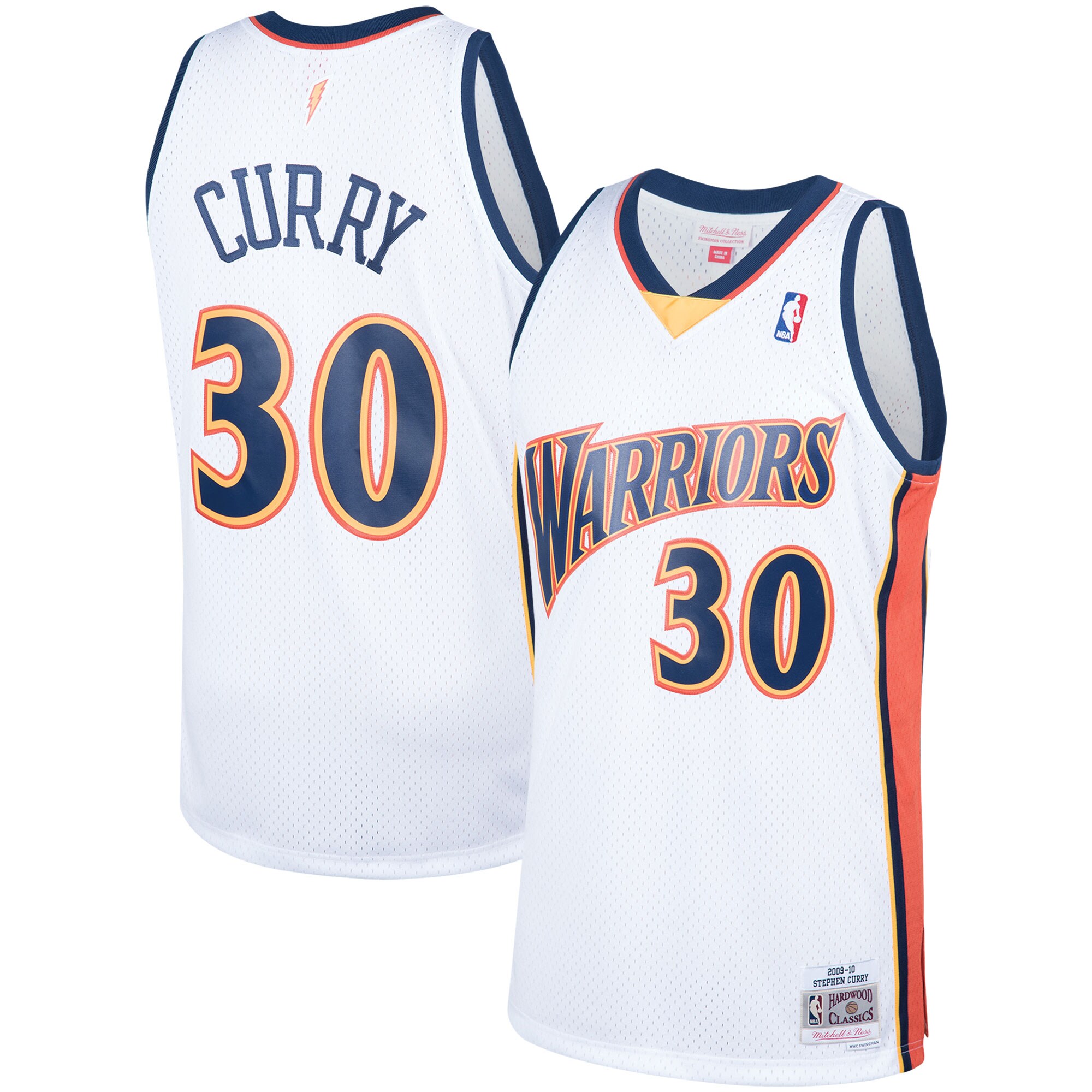 Stephen Curry Golden State Warriors Mitchell & Ness Hardwood Classics Swingman Jersey - White cheap jerseys for sale - CheapJerseys.Shop