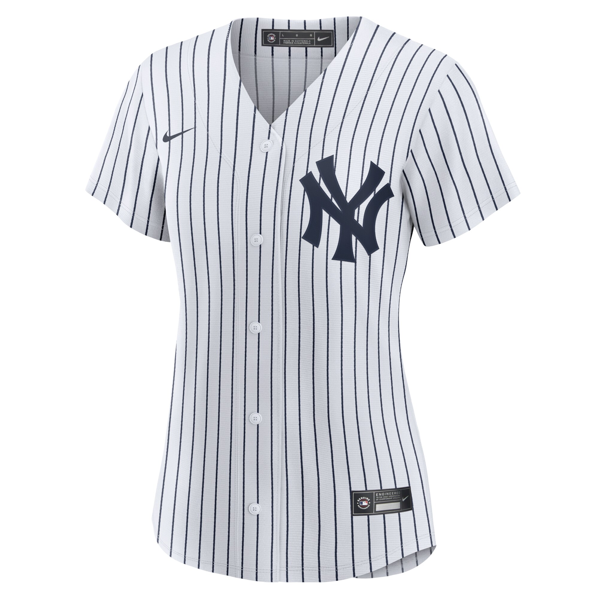 New York Yankees Women's Home Replica Team Jersey - White cheap jerseys for sale - CheapJerseys.Shop
