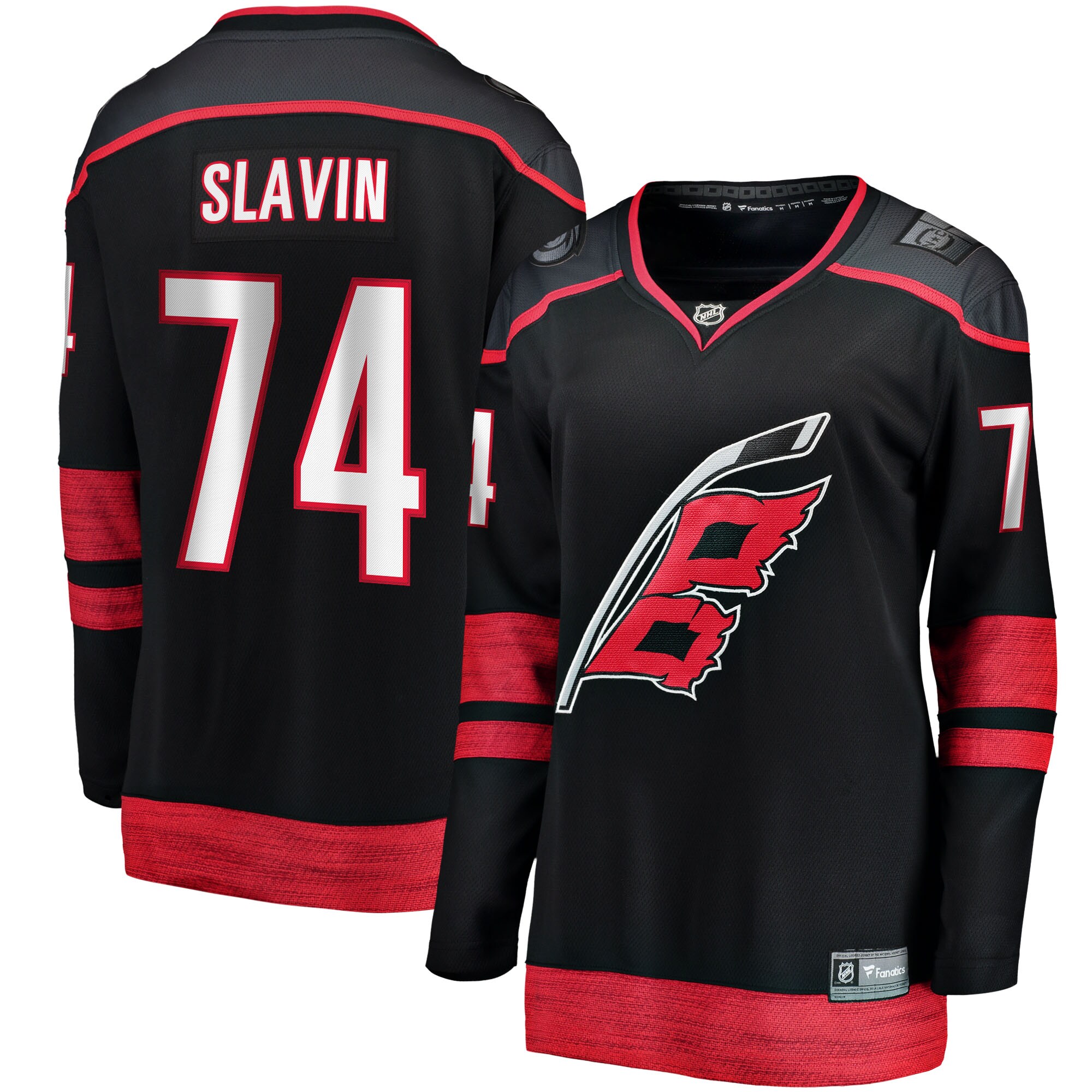 Jaccob Slavin Carolina Hurricanes Fanatics Women's Home Breakaway Player Jersey - Black cheap jerseys for sale - CheapJerseys.Shop