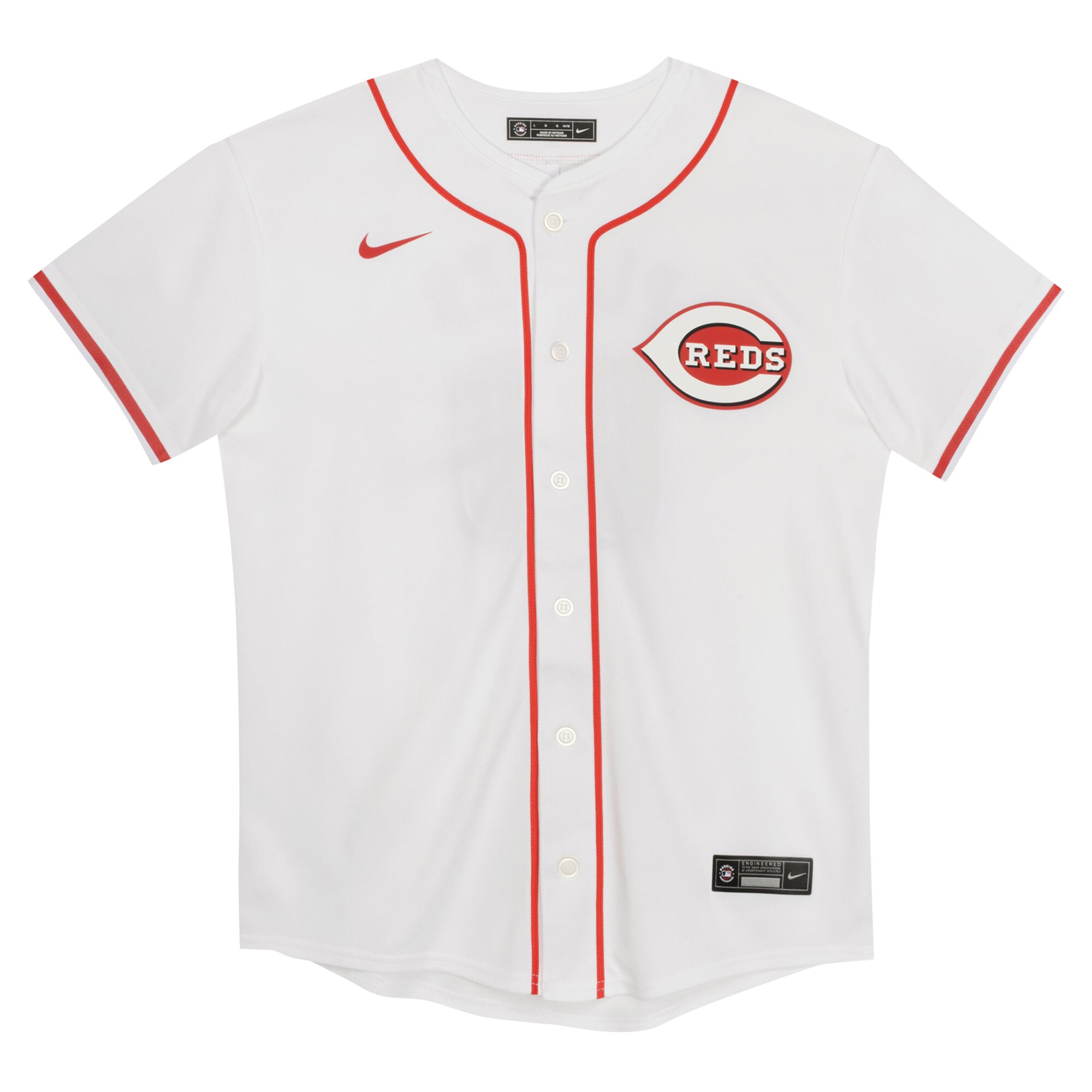 Elly De La Cruz Cincinnati Reds Preschool Home Game Jersey - White cheap jerseys for sale - CheapJerseys.Shop