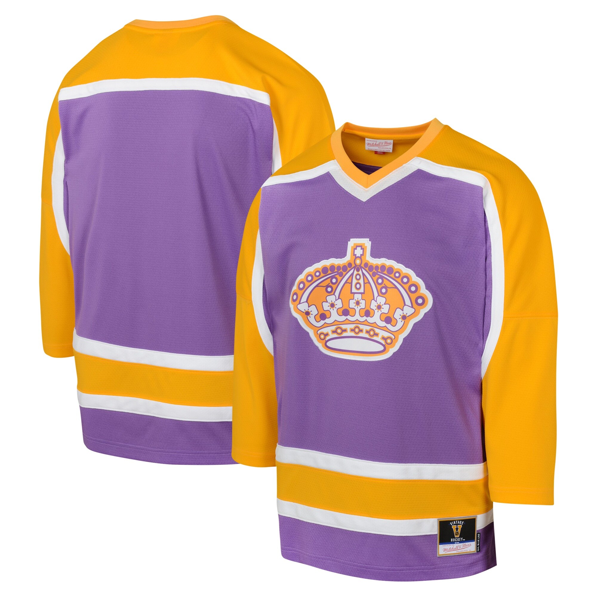Los Angeles Kings Mitchell & Ness Youth 1980 Blue Line Player Jersey - Purple cheap jerseys for sale - CheapJerseys.Shop