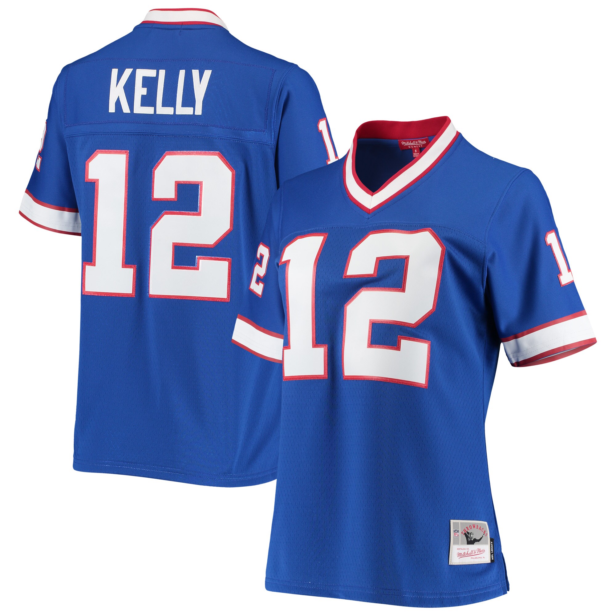 Jim Kelly Buffalo Bills Mitchell & Ness Women's 1990 Legacy Replica Jersey - Royal cheap jerseys for sale - CheapJerseys.Shop