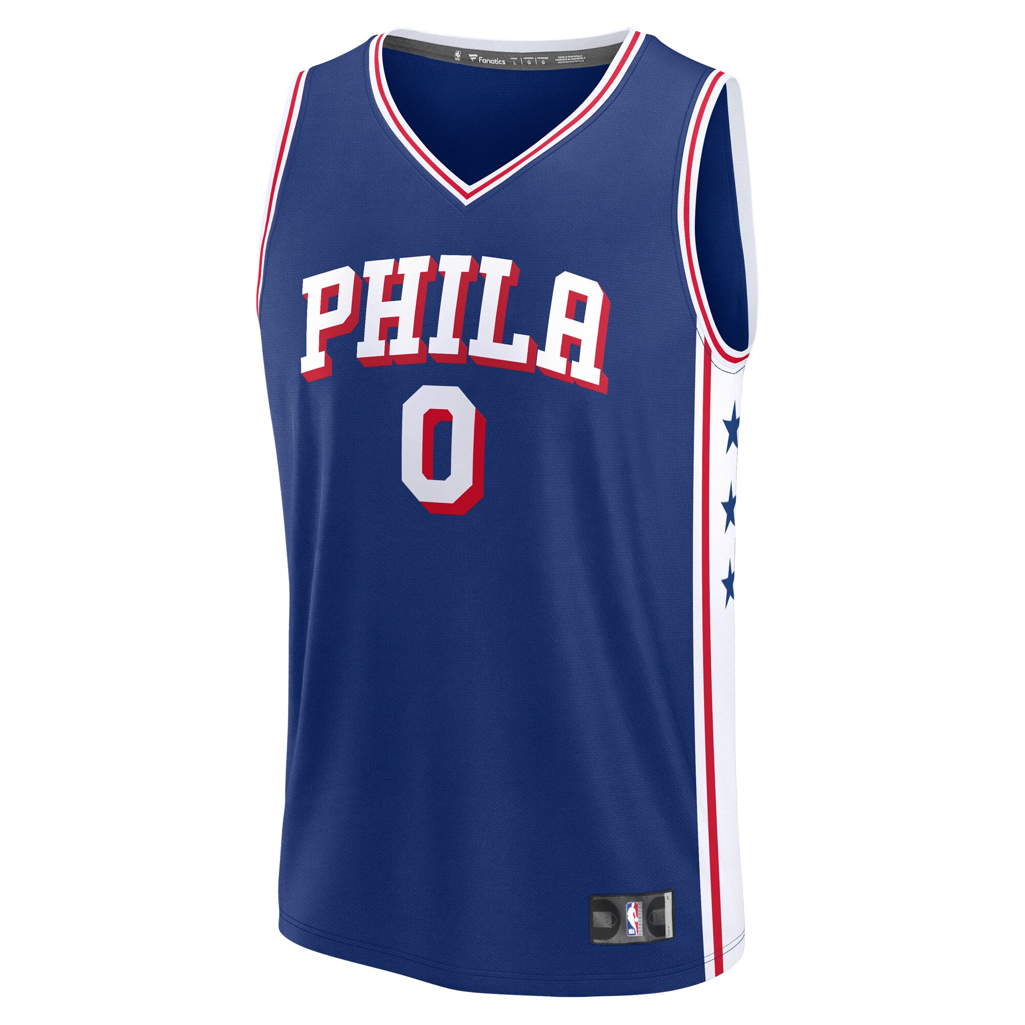 Tyrese Maxey Philadelphia 76ers Fanatics Youth Fast Break Replica Player Jersey - Icon Edition - Royal cheap jerseys for sale - CheapJerseys.Shop