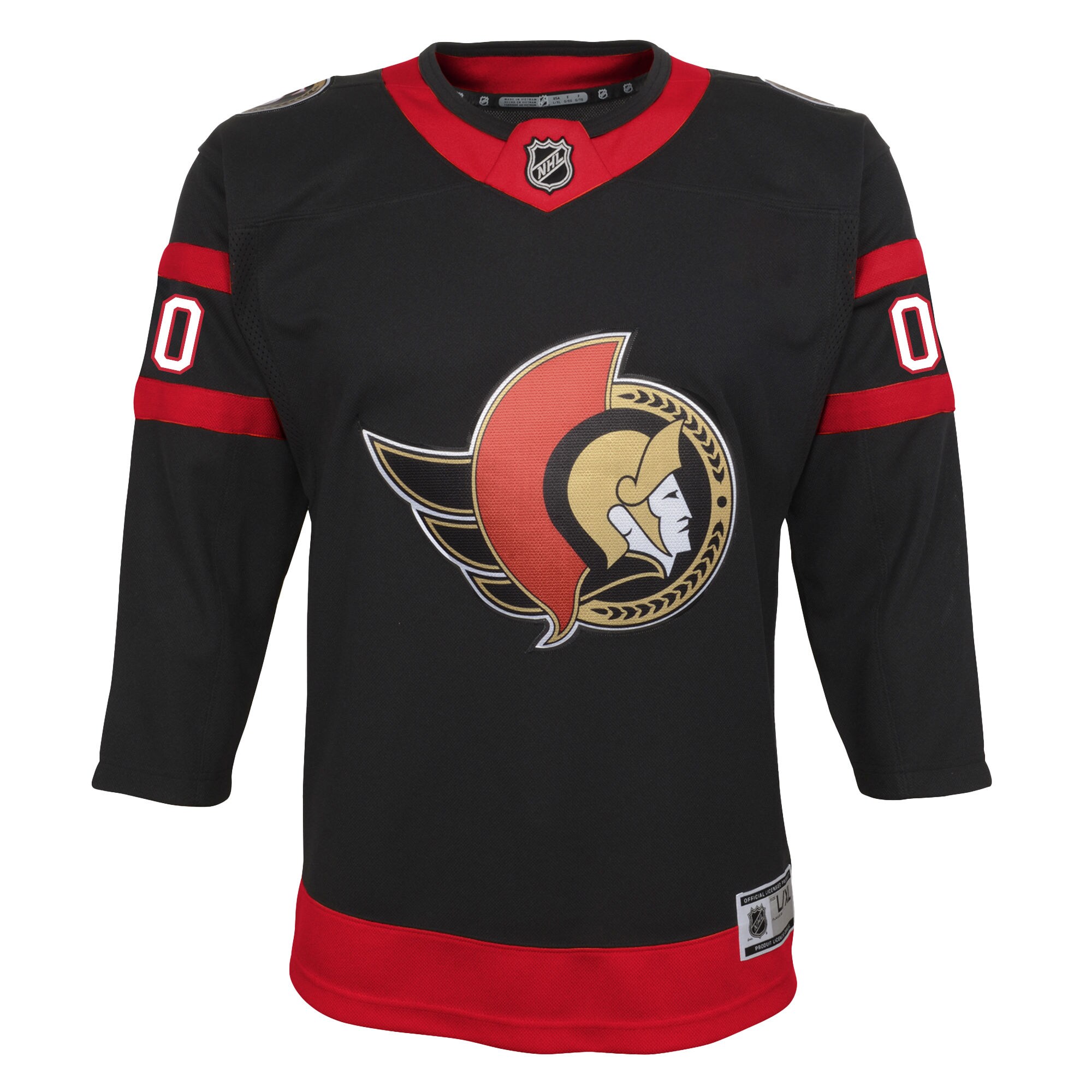 Ottawa Senators Youth Home Custom Premier Jersey - Black cheap jerseys for sale - CheapJerseys.Shop