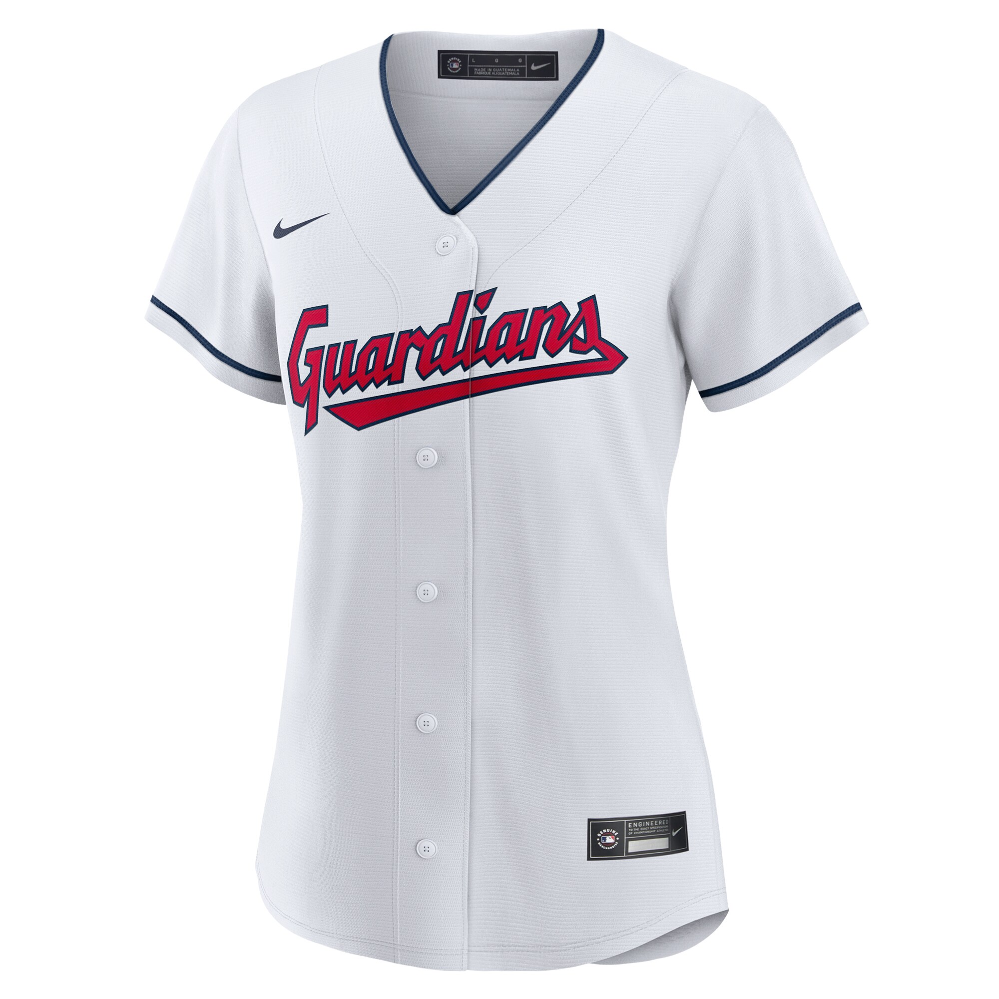 Cleveland Guardians Women's Replica Custom Jersey - White cheap jerseys for sale - CheapJerseys.Shop