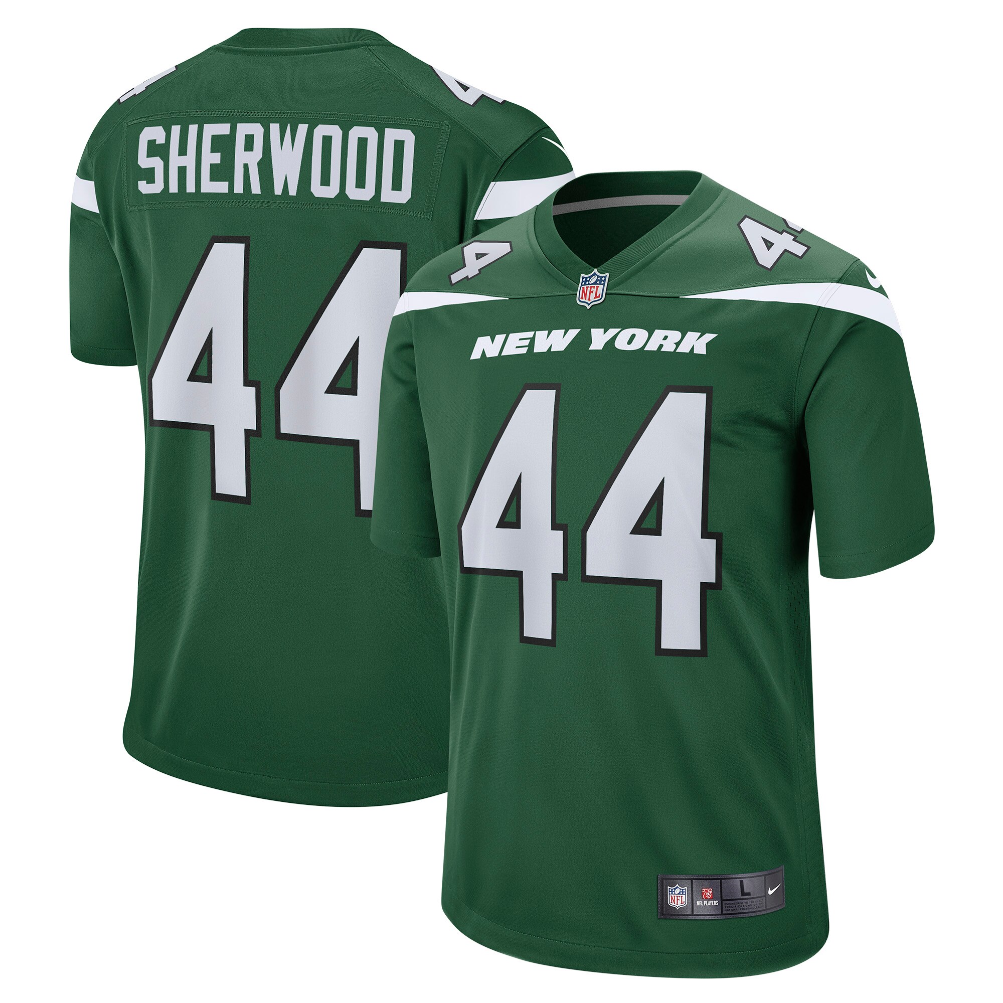 Jamien Sherwood New York Jets Game Jersey - Gotham Green cheap jerseys for sale - CheapJerseys.Shop