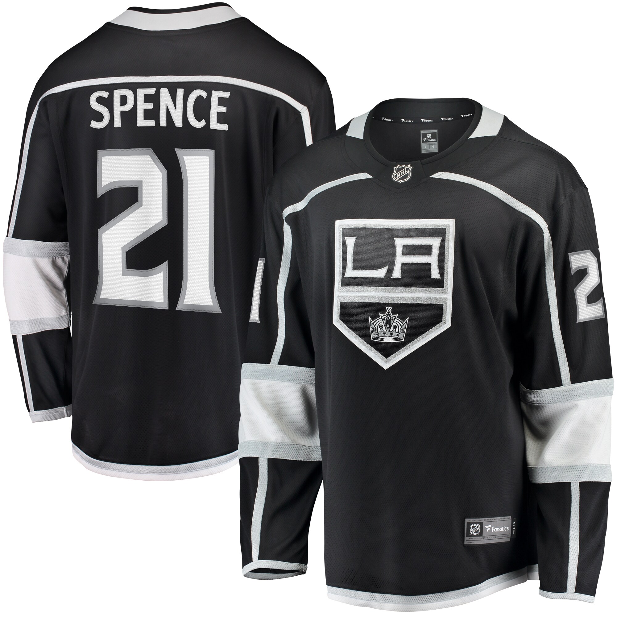 Jordan Spence Los Angeles Kings Fanatics Home Premier Breakaway Player Jersey - Black cheap jerseys for sale - CheapJerseys.Shop