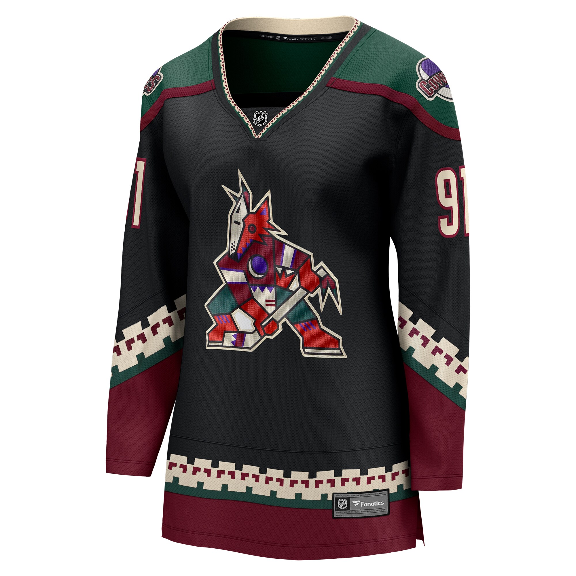Josh Doan Arizona Coyotes Fanatics Women's Home Breakaway Jersey - Black cheap jerseys for sale - CheapJerseys.Shop