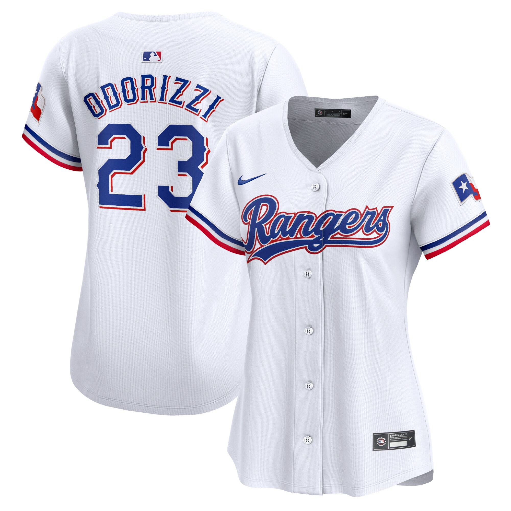 Jake Odorizzi Texas Rangers Women's Home Limited Player Jersey - White cheap jerseys for sale - CheapJerseys.Shop