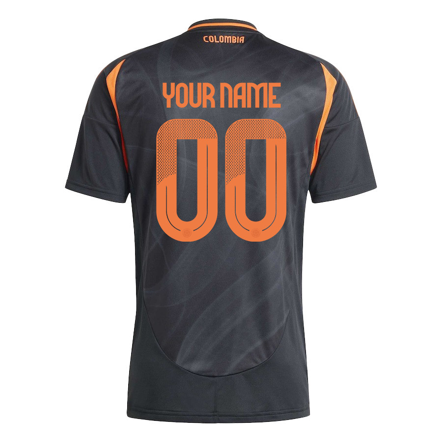 Colombia National Team 2024/25 Away Custom Men Jersey - Black cheap jerseys for sale - CheapJerseys.Shop