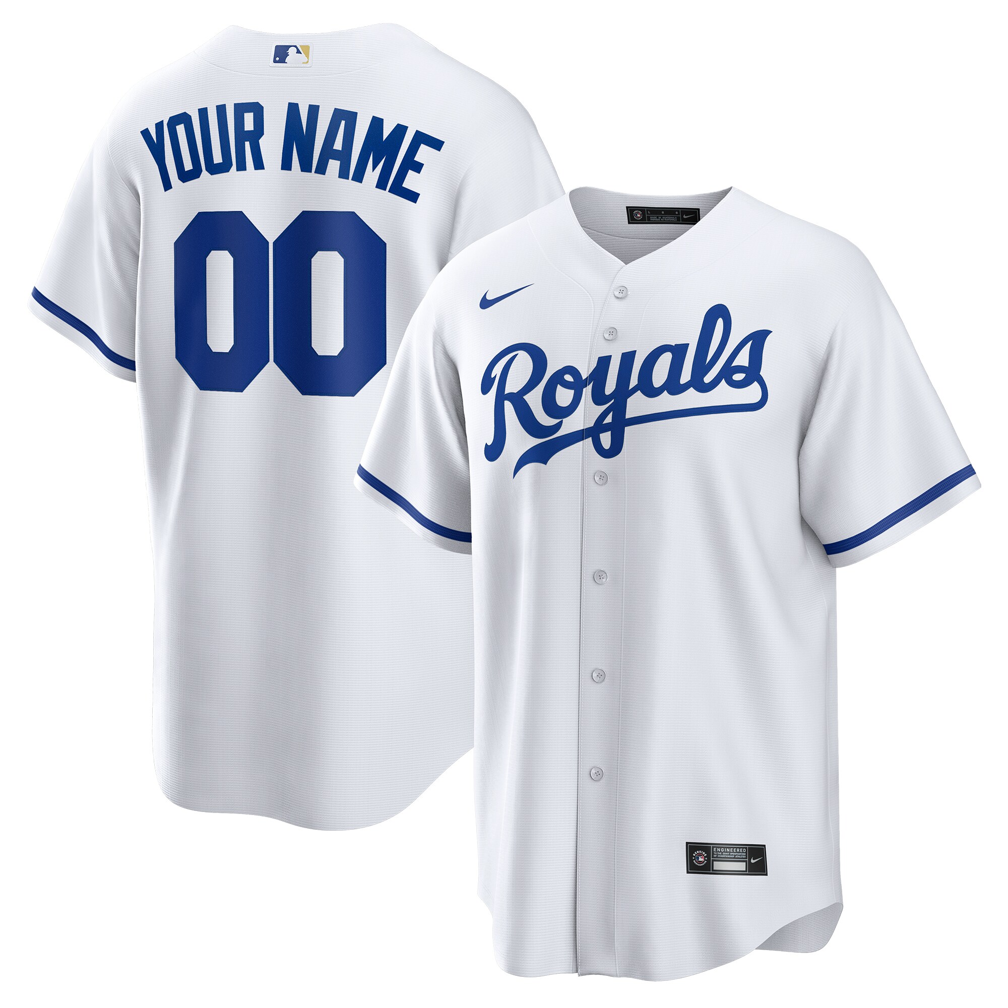 Kansas City Royals Youth Replica Custom Jersey - White cheap jerseys for sale - CheapJerseys.Shop