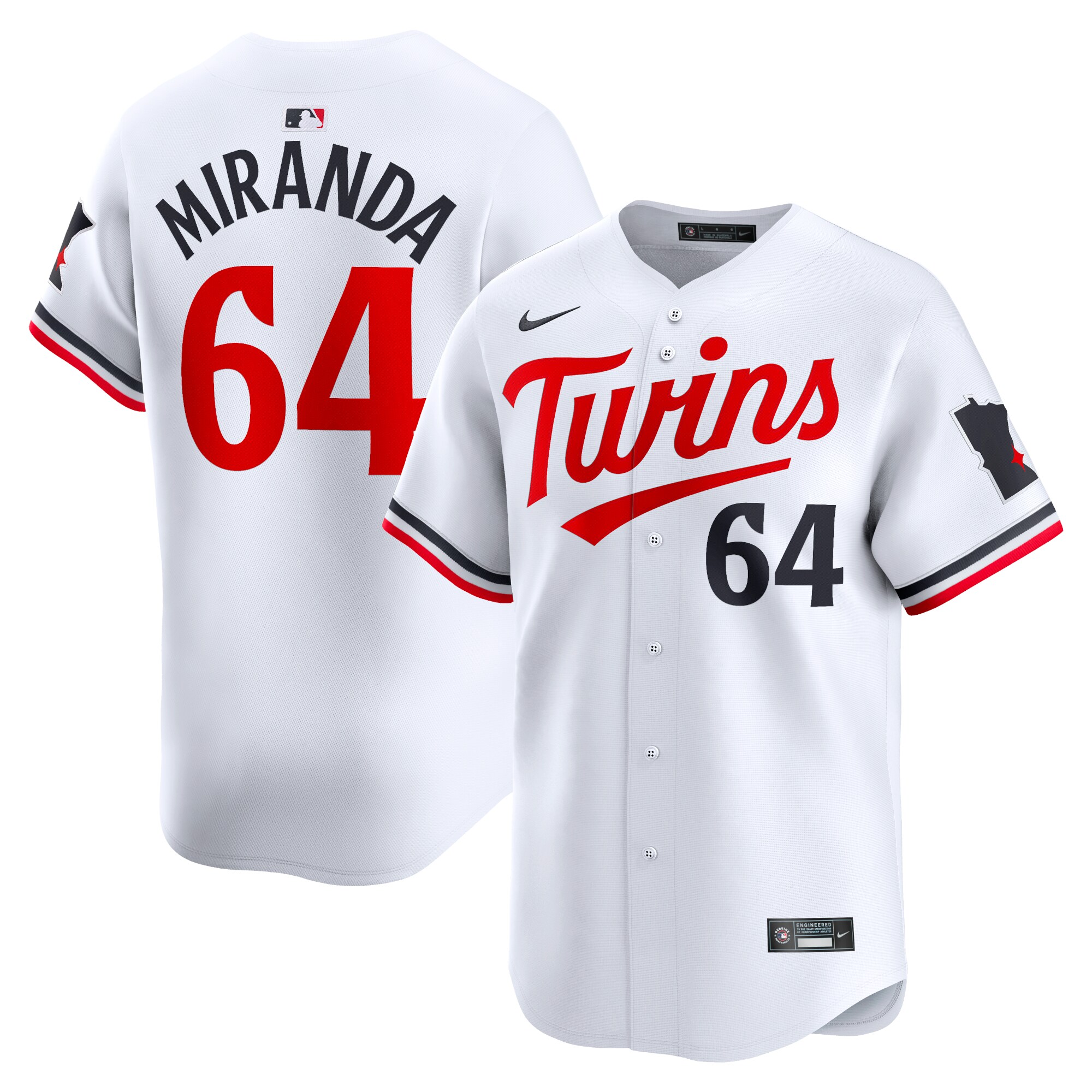 Jose Miranda Minnesota Twins Home Limited Player Jersey - White cheap jerseys for sale - CheapJerseys.Shop