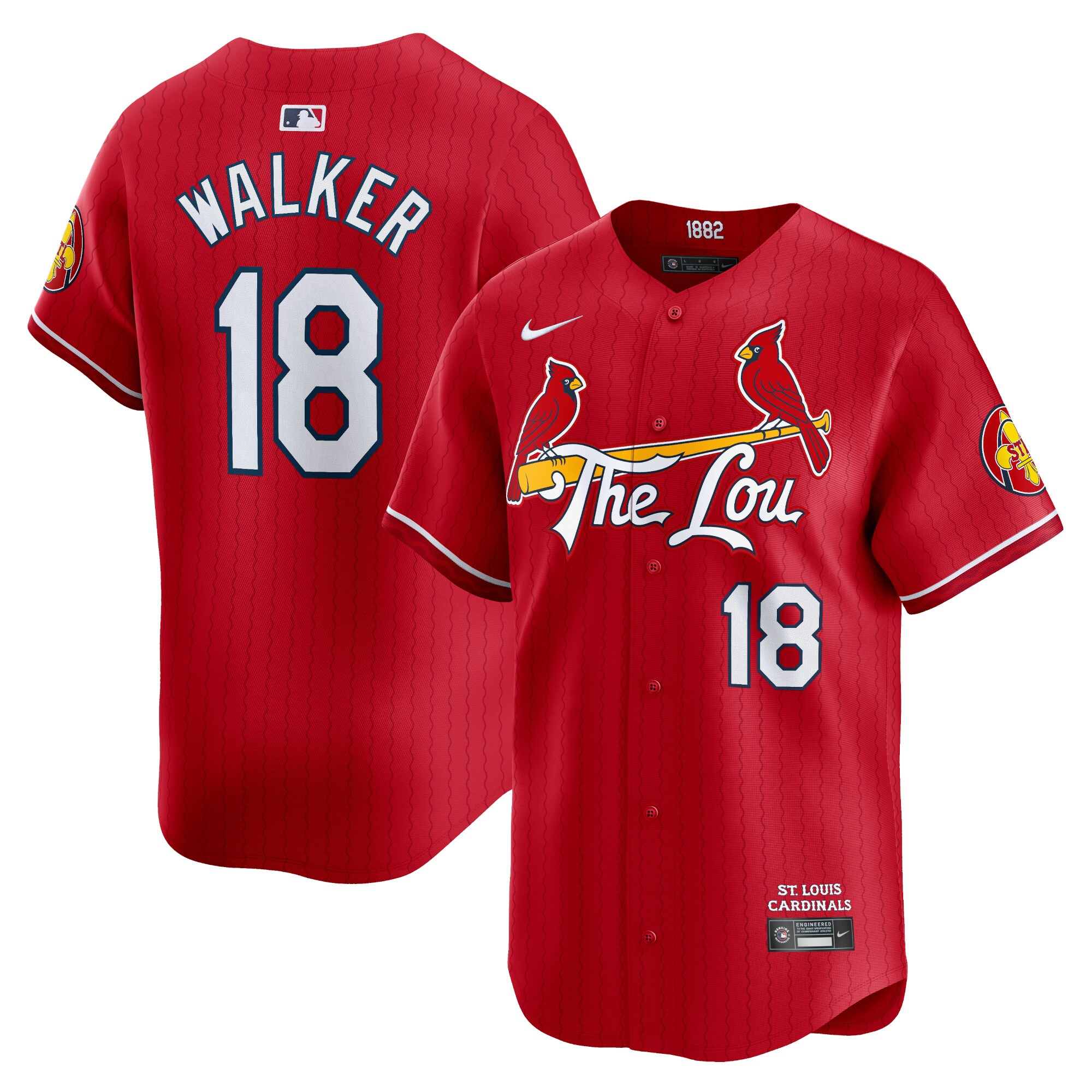Jordan Walker St. Louis Cardinals 2024 City Connect Limited Player Jersey - Red cheap jerseys for sale - CheapJerseys.Shop