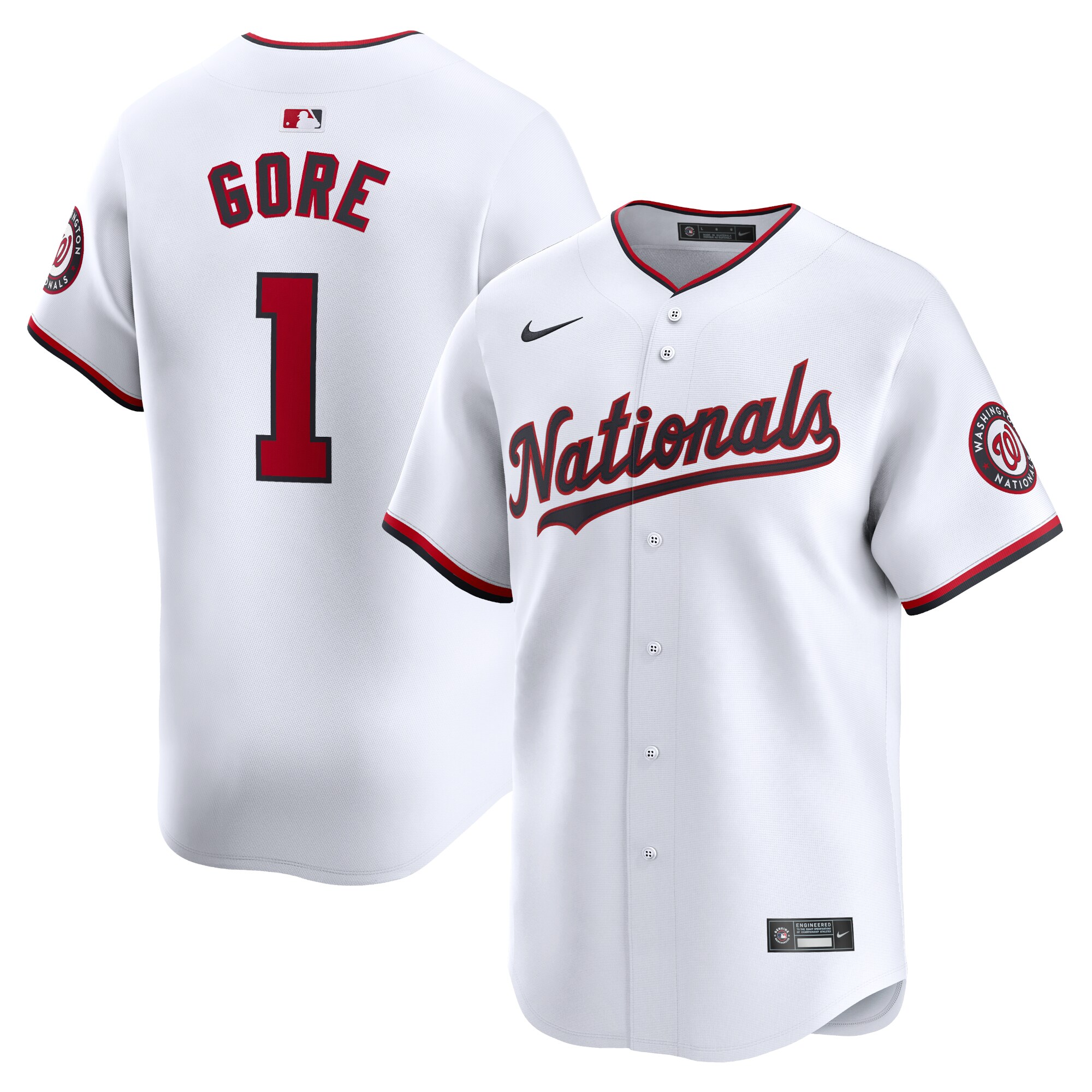 MacKenzie Gore Washington Nationals Home Limited Player Jersey - White cheap jerseys for sale - CheapJerseys.Shop