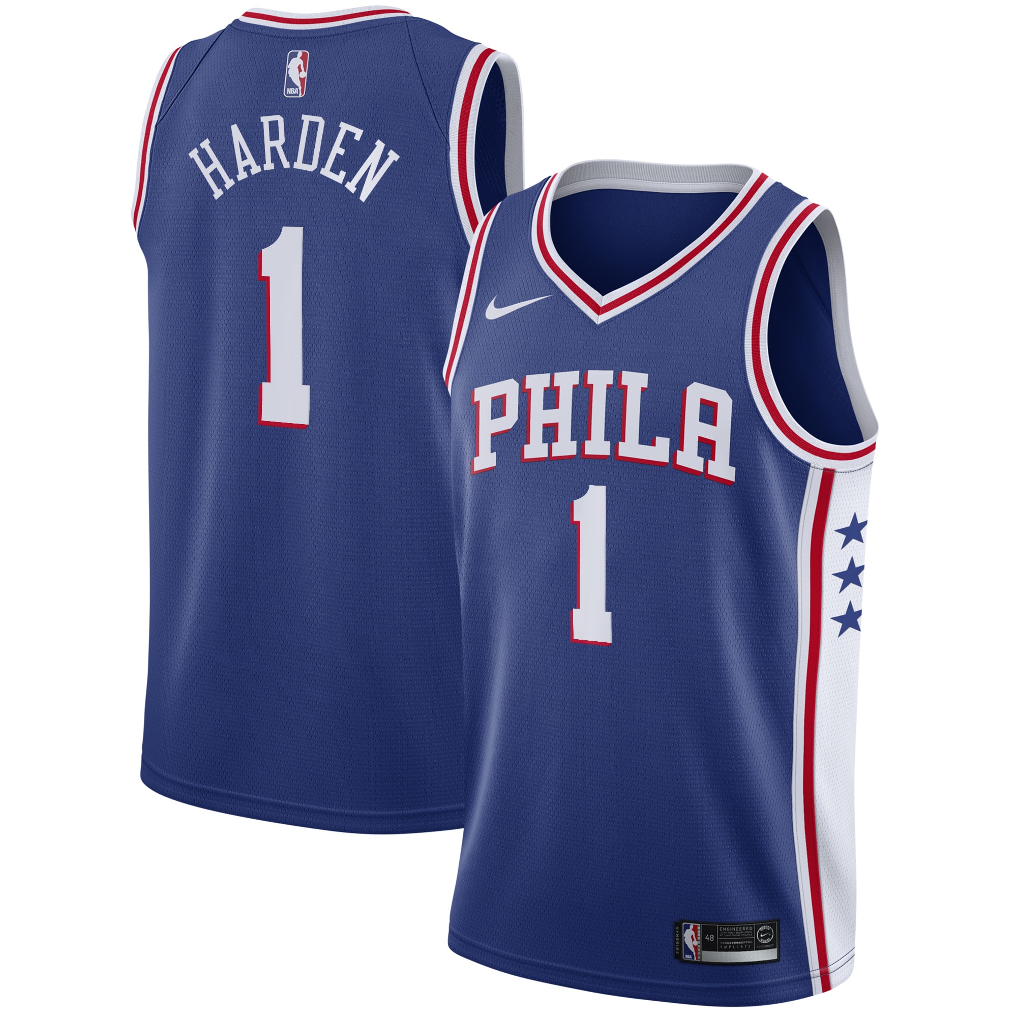 James Harden Philadelphia 76ers Swingman Jersey - Icon Edition - Royal cheap jerseys for sale - CheapJerseys.Shop