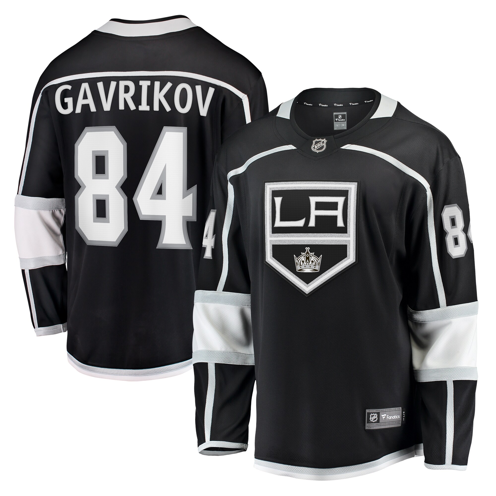 Vladislav Gavrikov Los Angeles Kings Fanatics Home Breakaway Jersey - Black cheap jerseys for sale - CheapJerseys.Shop