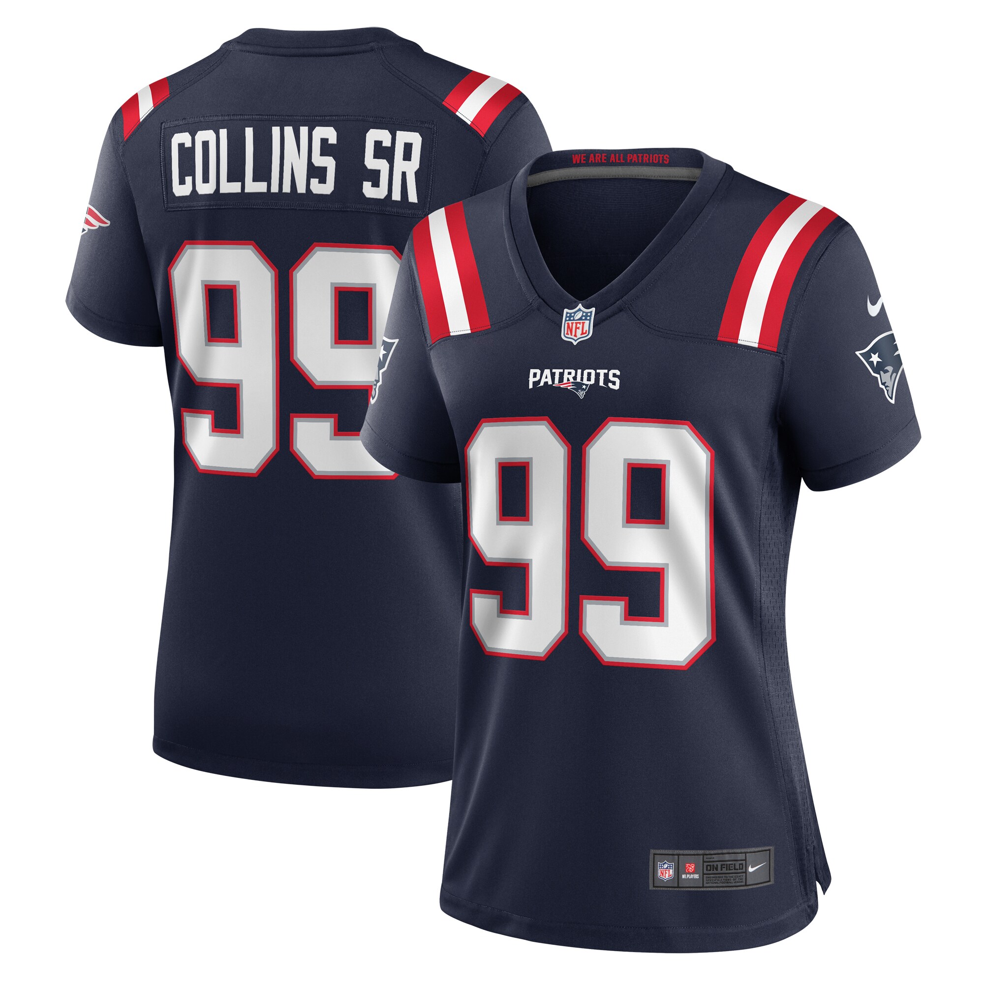 Jamie Collins Sr. New England Patriots Women's Home Game Player Jersey - Navy cheap jerseys for sale - CheapJerseys.Shop