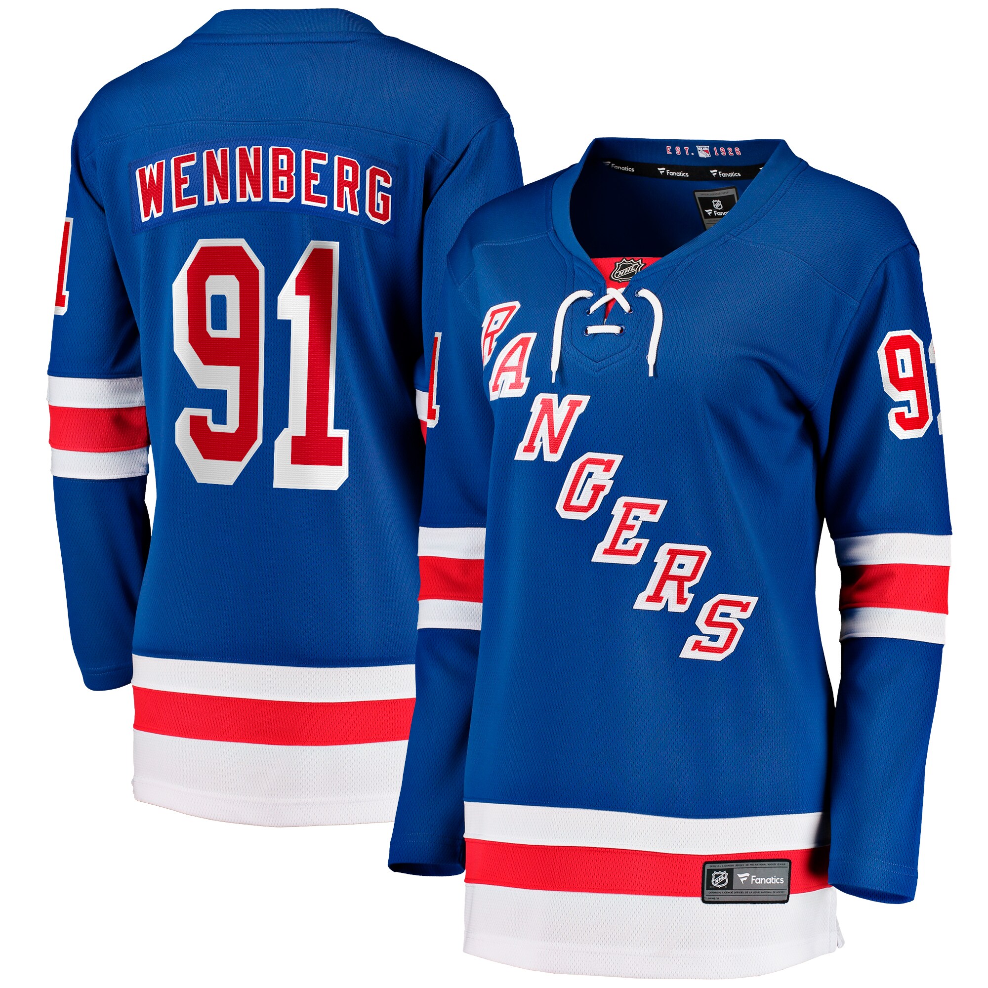 Alexander Wennberg New York Rangers Fanatics Women's Home Breakaway Jersey - Blue cheap jerseys for sale - CheapJerseys.Shop