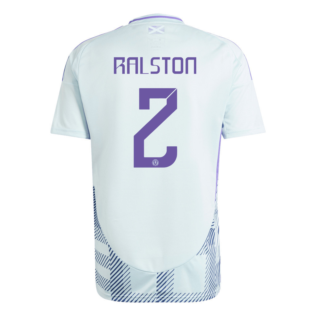 Anthony Ralston 2 Scotland National Team 2024 Away Men Jersey - White cheap jerseys for sale - CheapJerseys.Shop