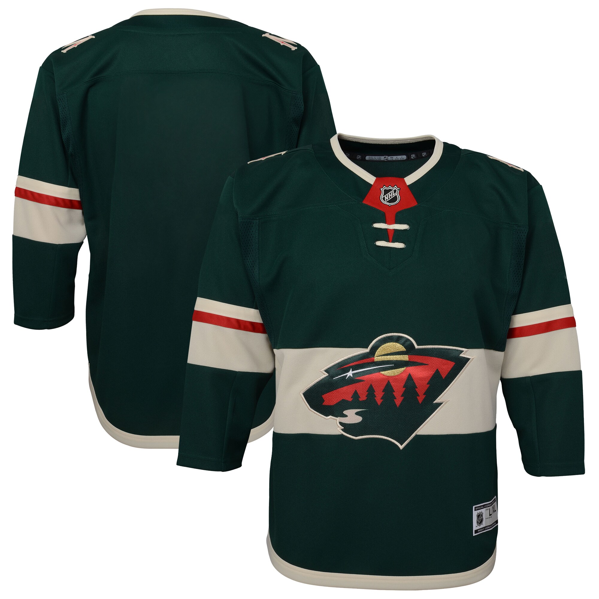 Minnesota Wild Youth Home Premier Blank Jersey - Green cheap jerseys for sale - CheapJerseys.Shop