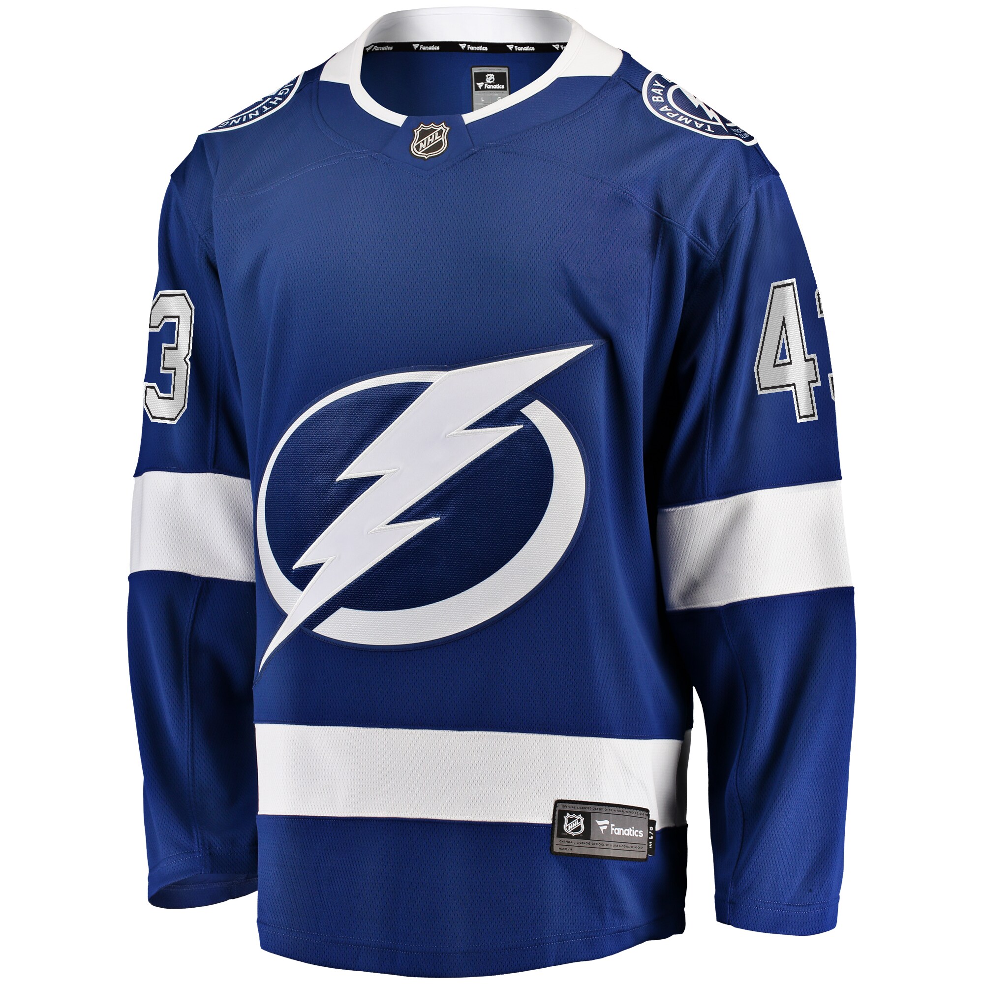 Darren Raddysh Tampa Bay Lightning Fanatics Home Premier Breakaway Player Jersey - Blue cheap jerseys for sale - CheapJerseys.Shop
