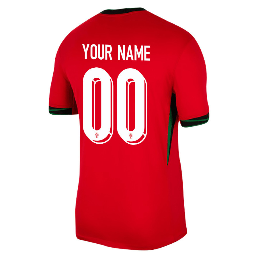 Portugal National Team 2024/25 Custom Home Men Jersey - Red cheap jerseys for sale - CheapJerseys.Shop