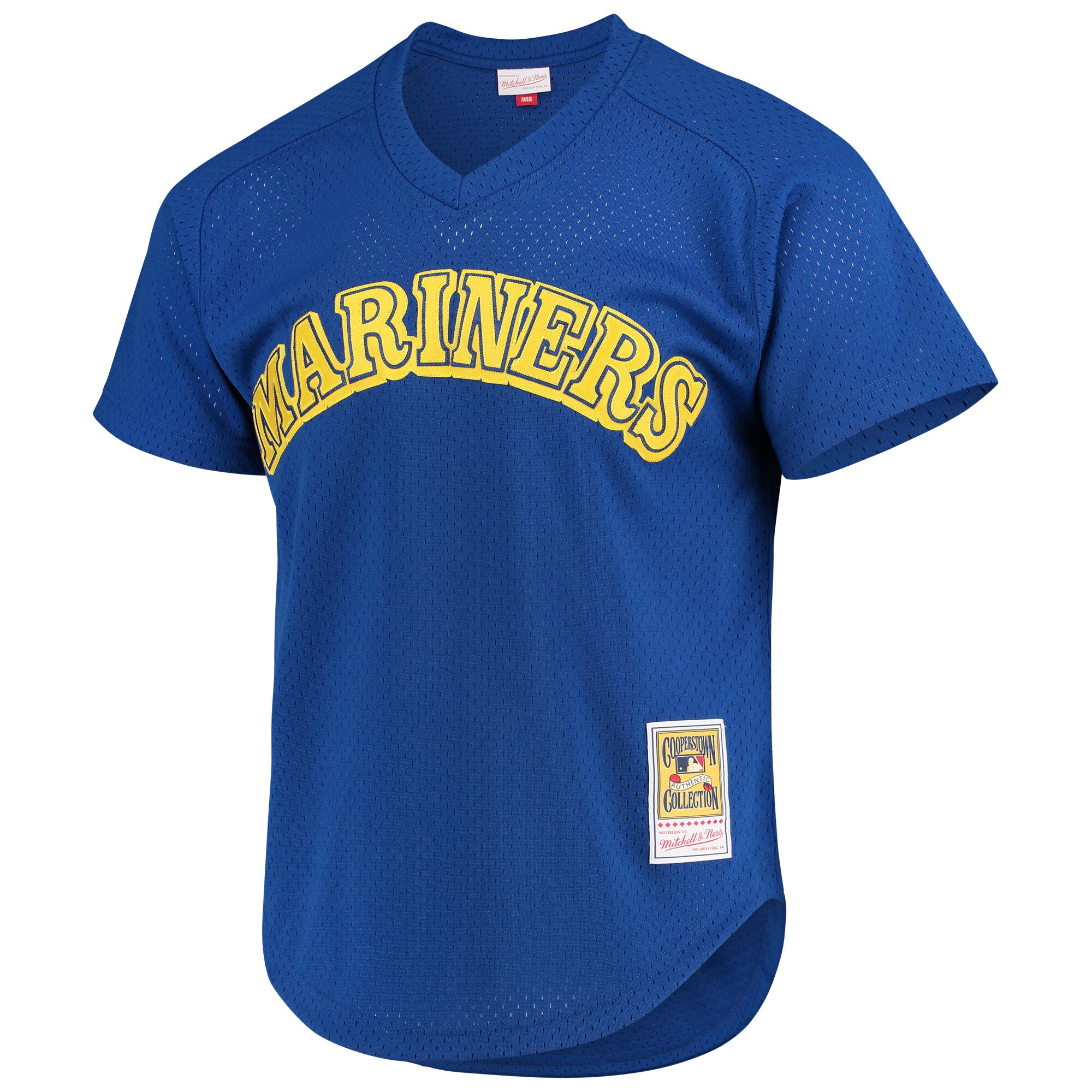 Ken Griffey Jr. Seattle Mariners Mitchell & Ness Cooperstown Mesh Batting Practice Jersey - Royal cheap jerseys for sale - CheapJerseys.Shop