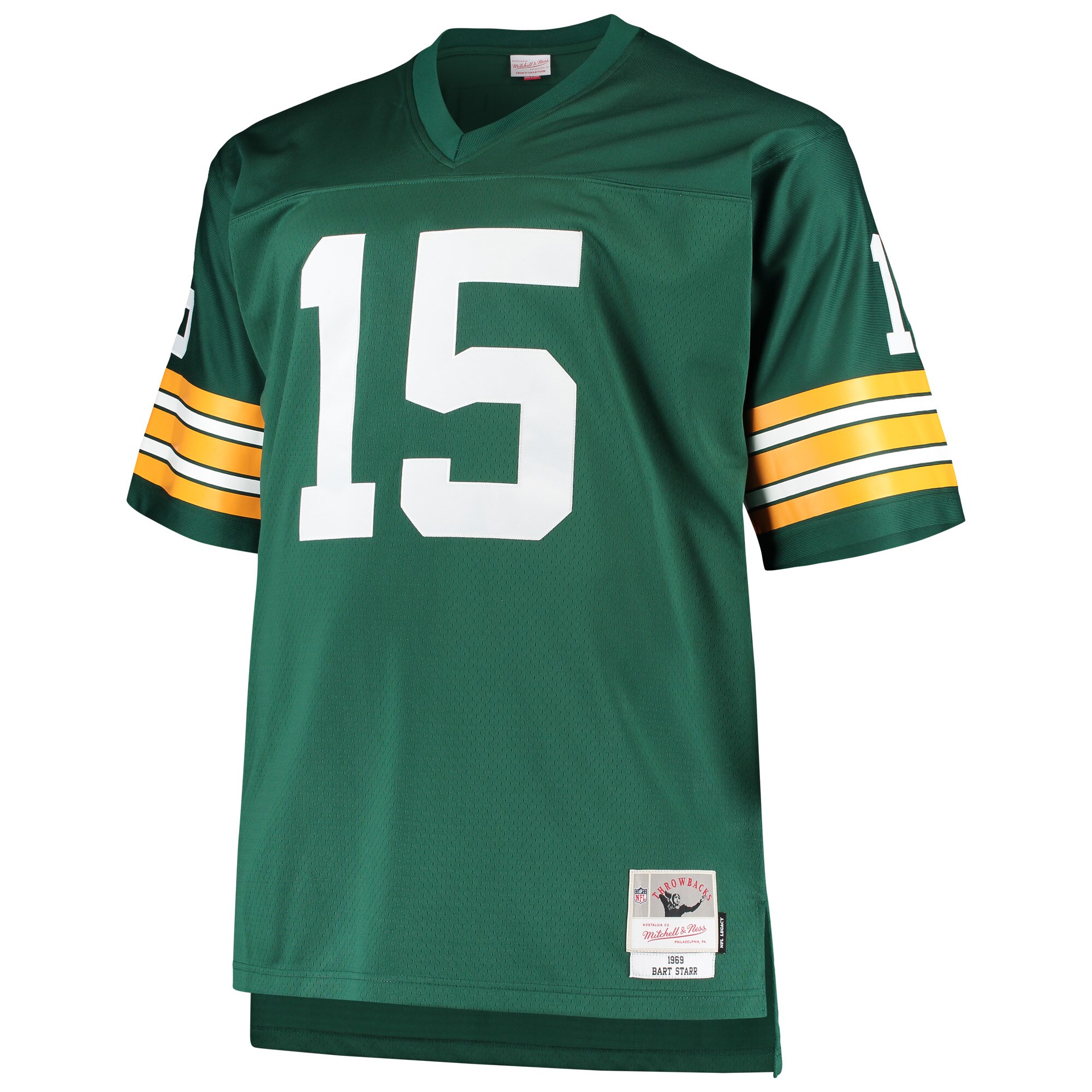 Bart Starr Green Bay Packers Mitchell & Ness Big & Tall 1968 Retired Player Replica Jersey - Green cheap jerseys for sale - CheapJerseys.Shop