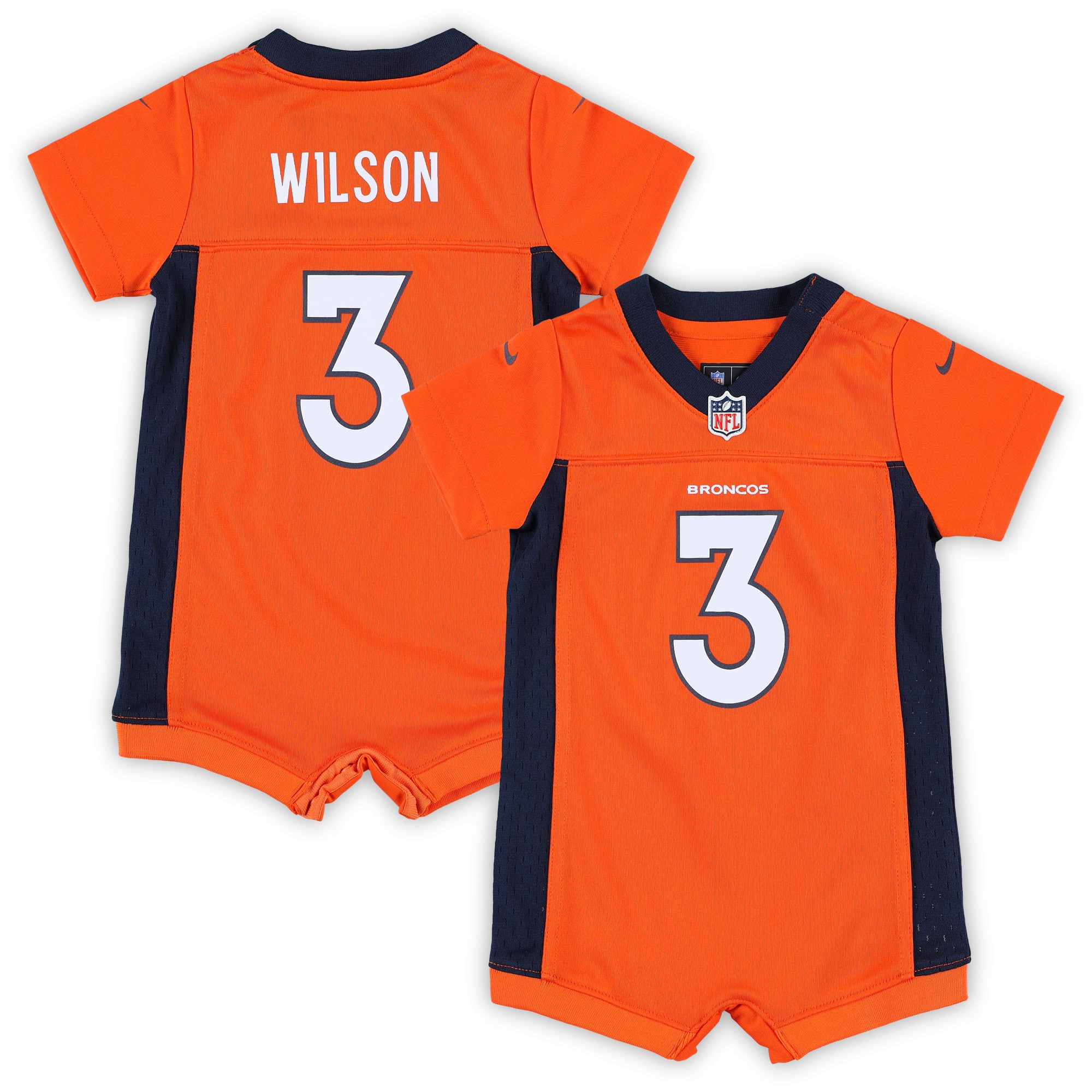 Russell Wilson Denver Broncos Newborn & Infant Game Romper Jersey - Orange cheap jerseys for sale - CheapJerseys.Shop