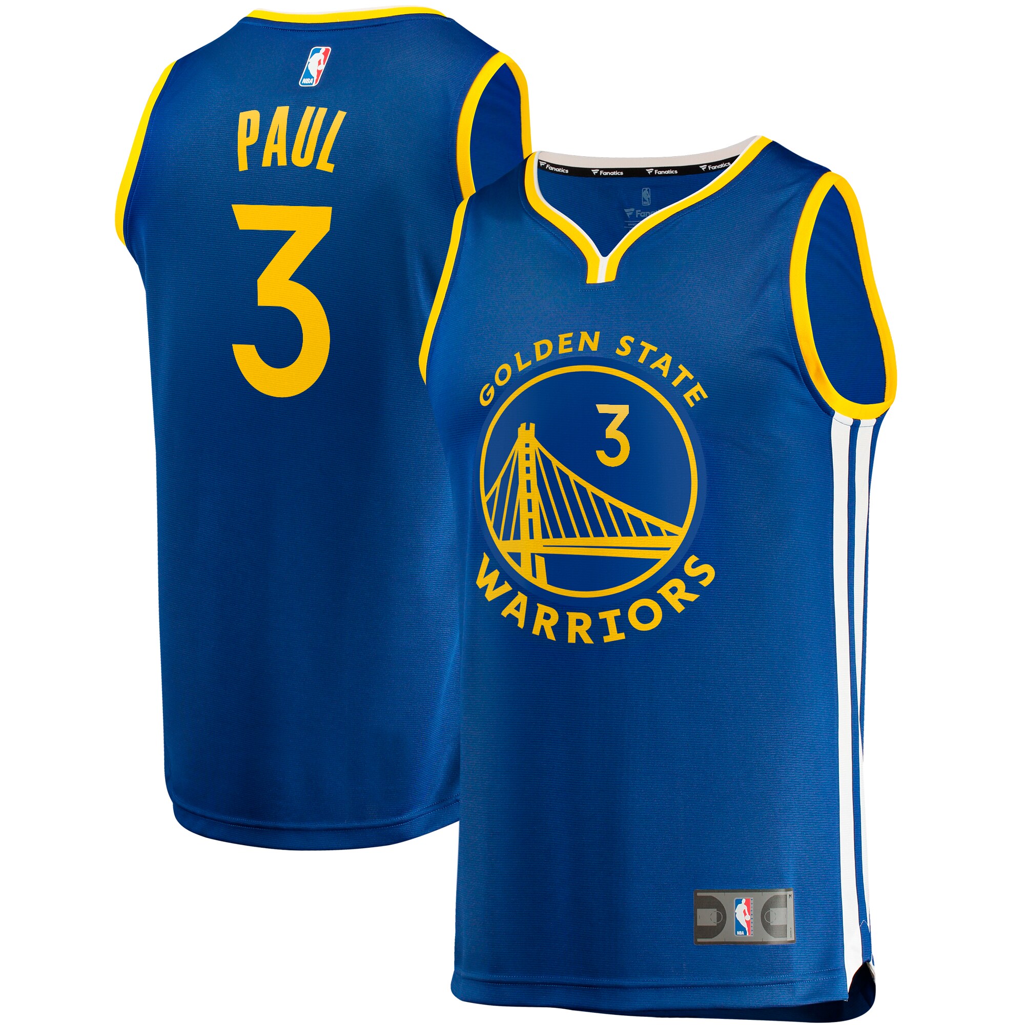 Chris Paul Golden State Warriors Fanatics Youth Fast Break Player Jersey - Icon Edition - Royal cheap jerseys for sale - CheapJerseys.Shop