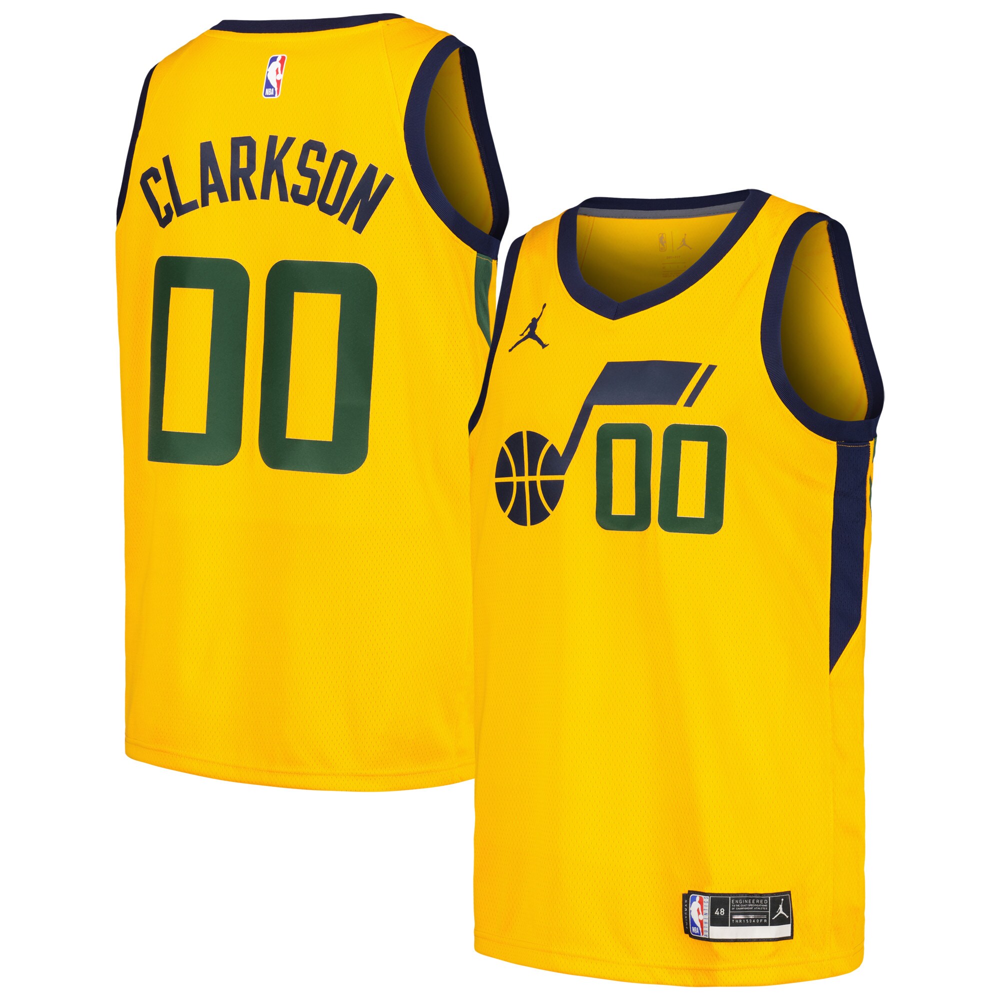 Jordan Clarkson Utah Jazz Jordan Brand Swingman Player Jersey - Statement Edition - Yellow cheap jerseys for sale - CheapJerseys.Shop