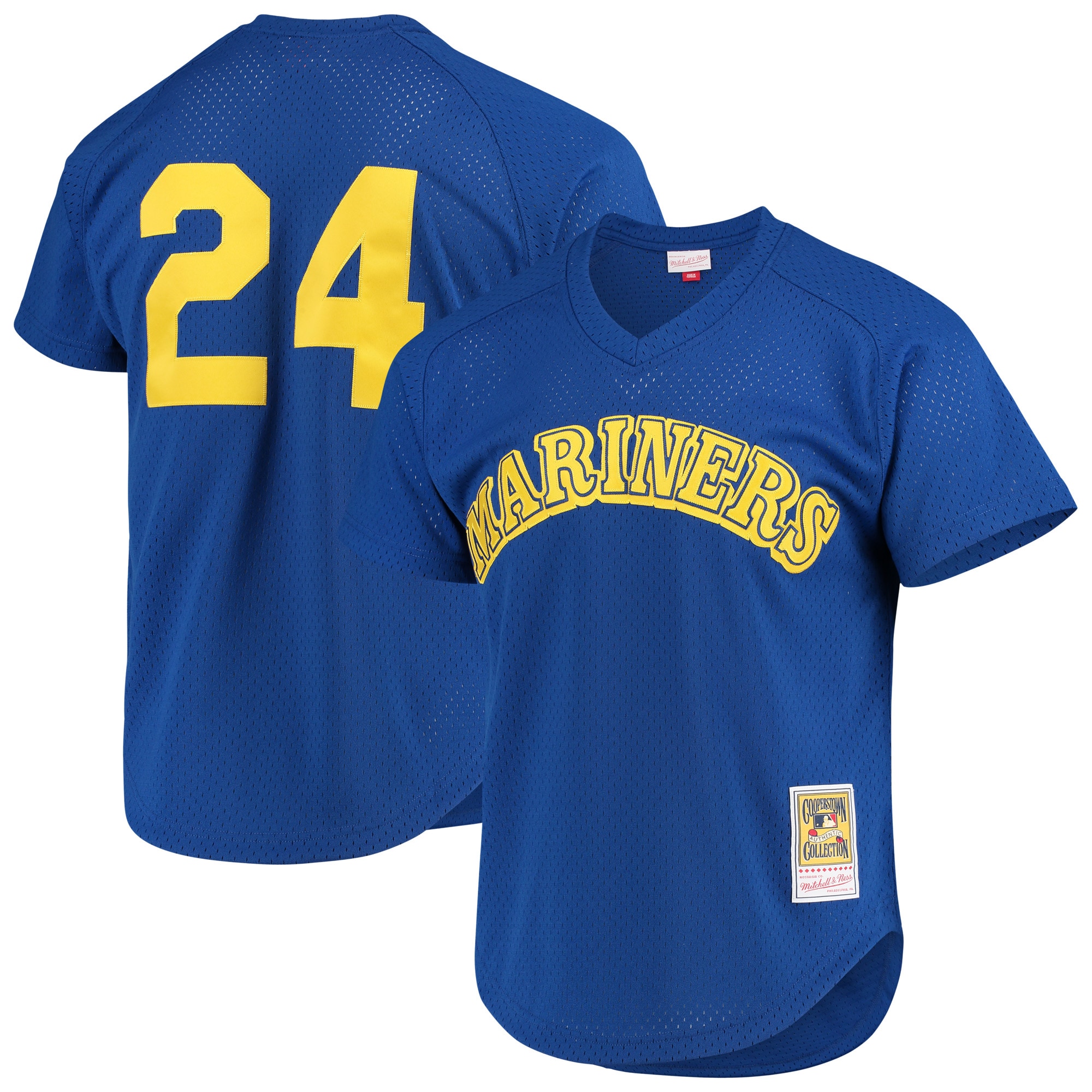 Ken Griffey Jr. Seattle Mariners Mitchell & Ness Cooperstown Mesh Batting Practice Jersey - Royal cheap jerseys for sale - CheapJerseys.Shop