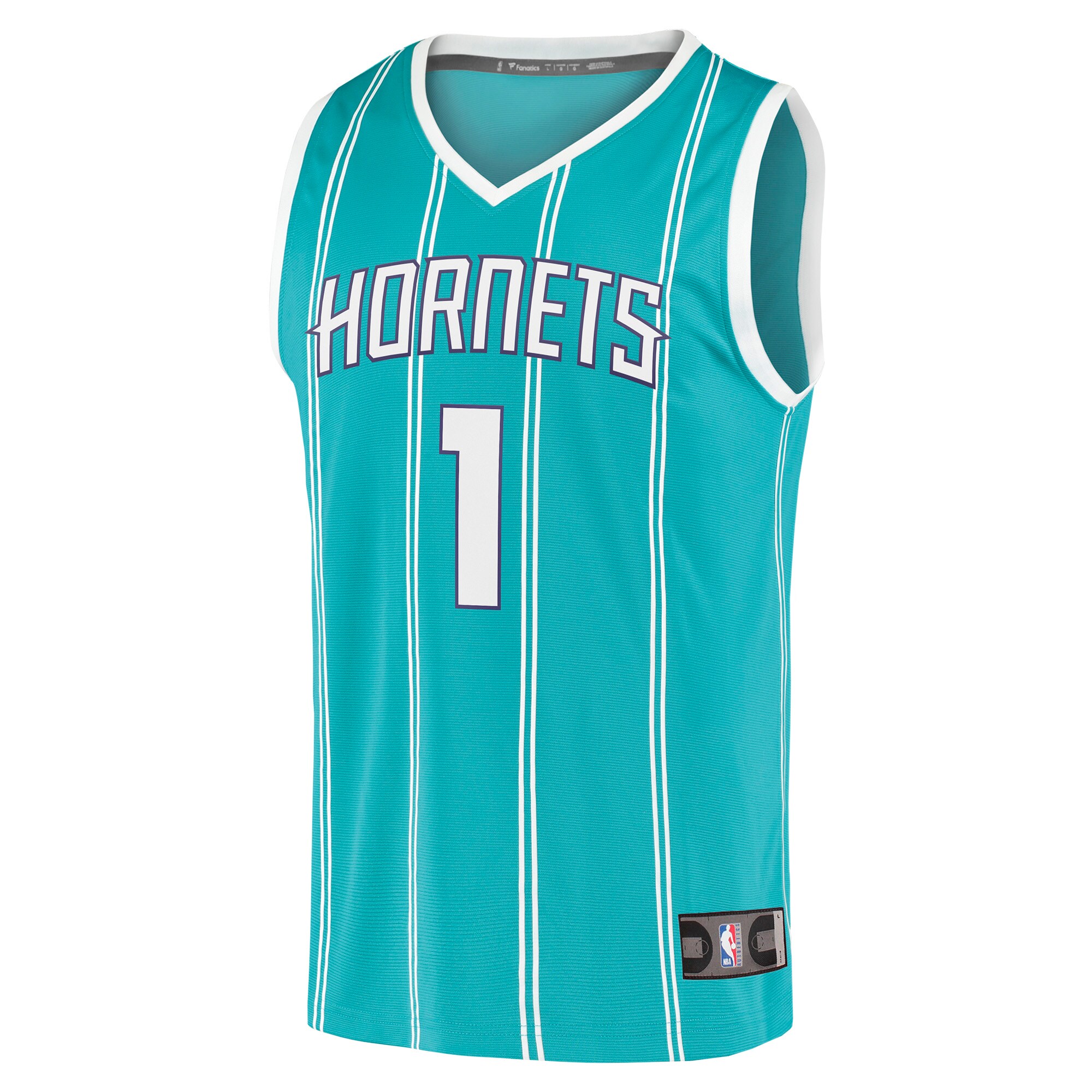 LaMelo Ball Charlotte Hornets Fanatics Fast Break Replica Jersey - Icon Edition - Teal cheap jerseys for sale - CheapJerseys.Shop