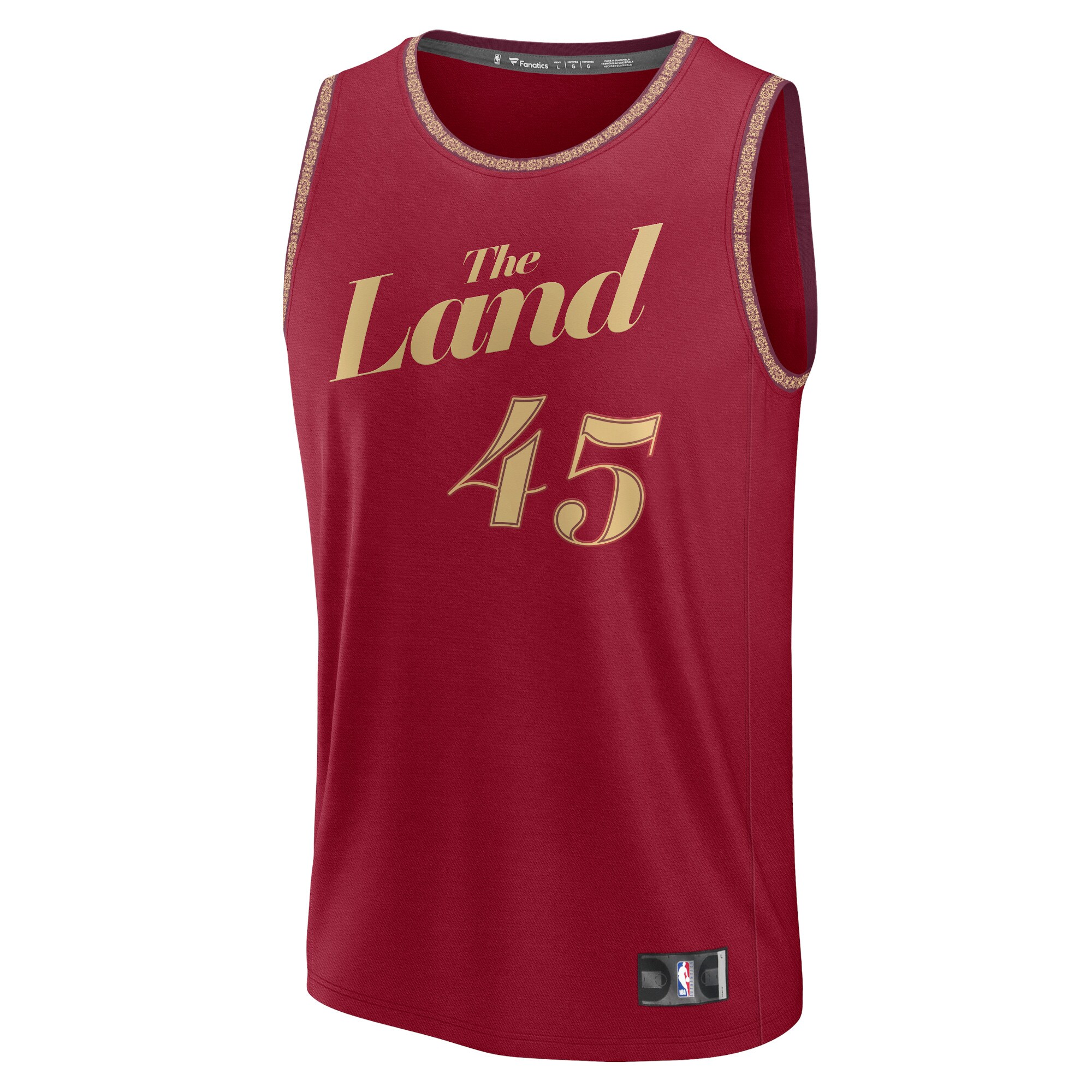 Donovan Mitchell Cleveland Cavaliers Fanatics Fast Break Jersey - Wine - City Edition cheap jerseys for sale - CheapJerseys.Shop