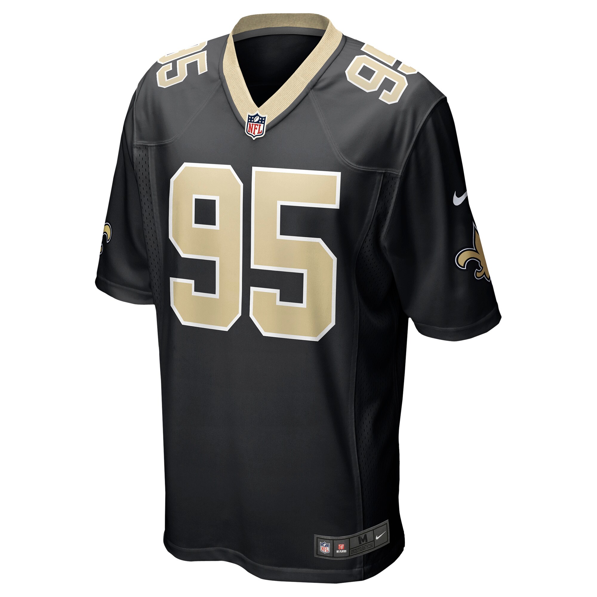 Albert Huggins New Orleans Saints Player Game Jersey - Black cheap jerseys for sale - CheapJerseys.Shop