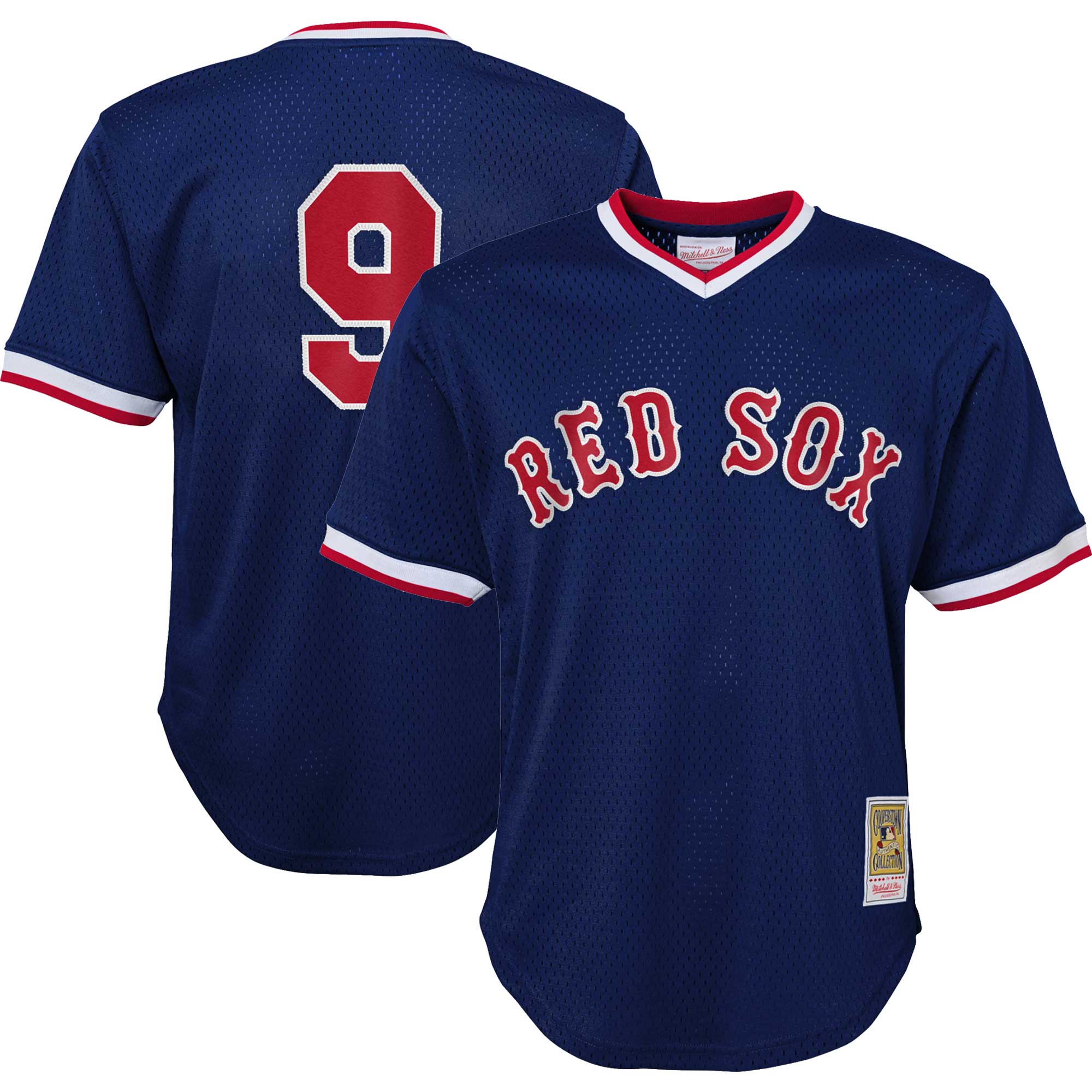 Ted Williams Boston Red Sox Mitchell & Ness Youth Cooperstown Collection\u00c2\u00a0Mesh Batting Practice Jersey - Navy cheap jerseys for sale - CheapJerseys.Shop