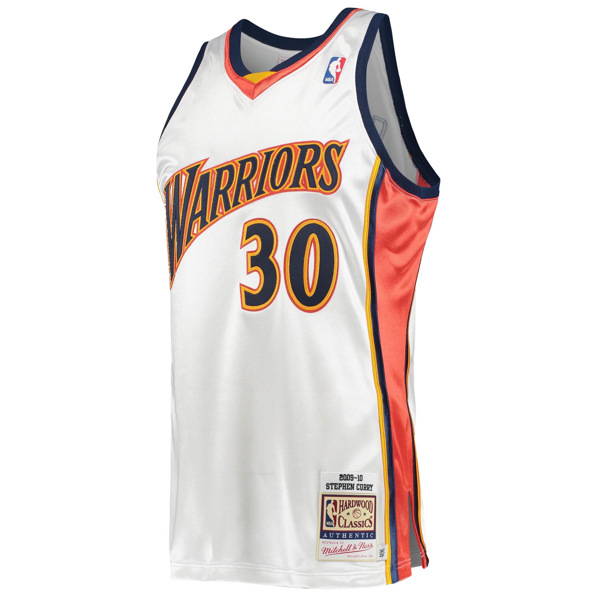 Stephen Curry Golden State Warriors Mitchell & Ness 2009\/10 Hardwood Classics Authentic Jersey - White cheap jerseys for sale - CheapJerseys.Shop
