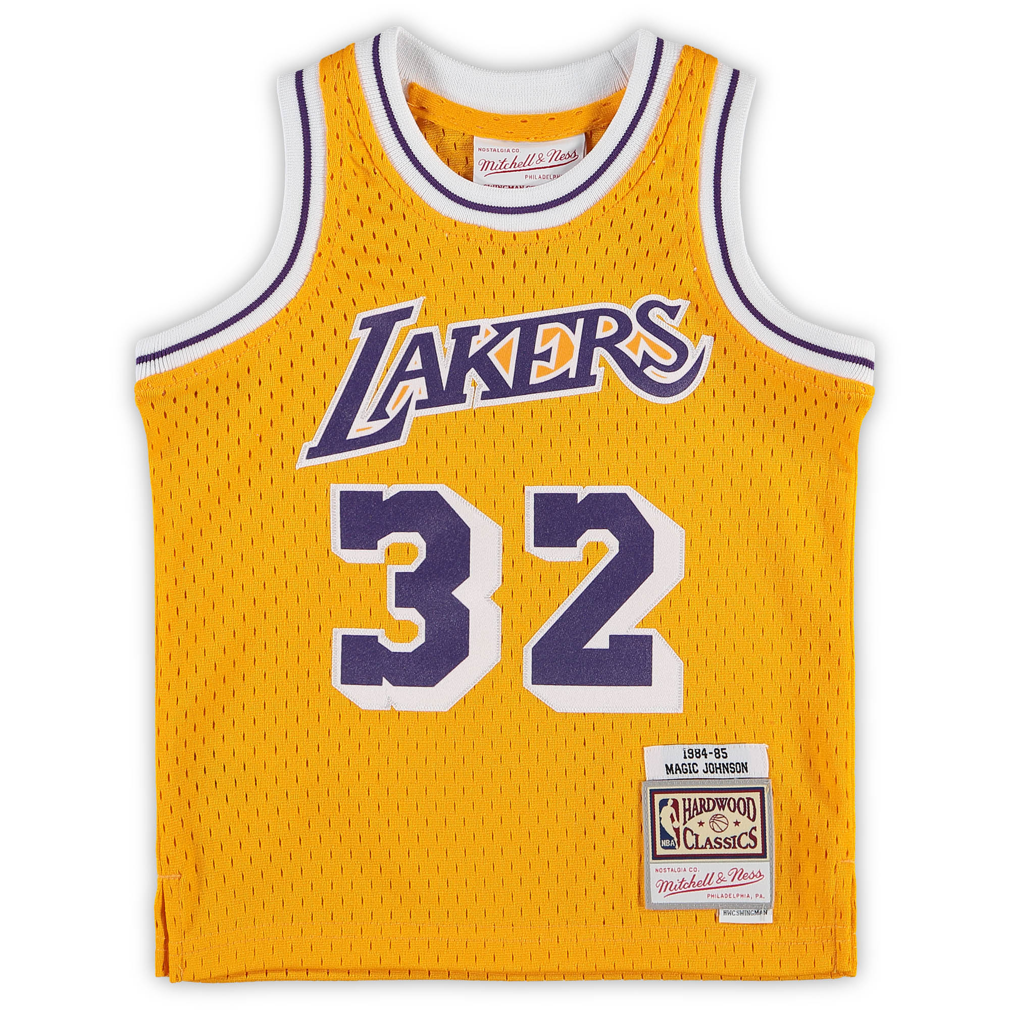 Magic Johnson Los Angeles Lakers Mitchell & Ness Infant Retired Player Jersey - Gold cheap jerseys for sale - CheapJerseys.Shop