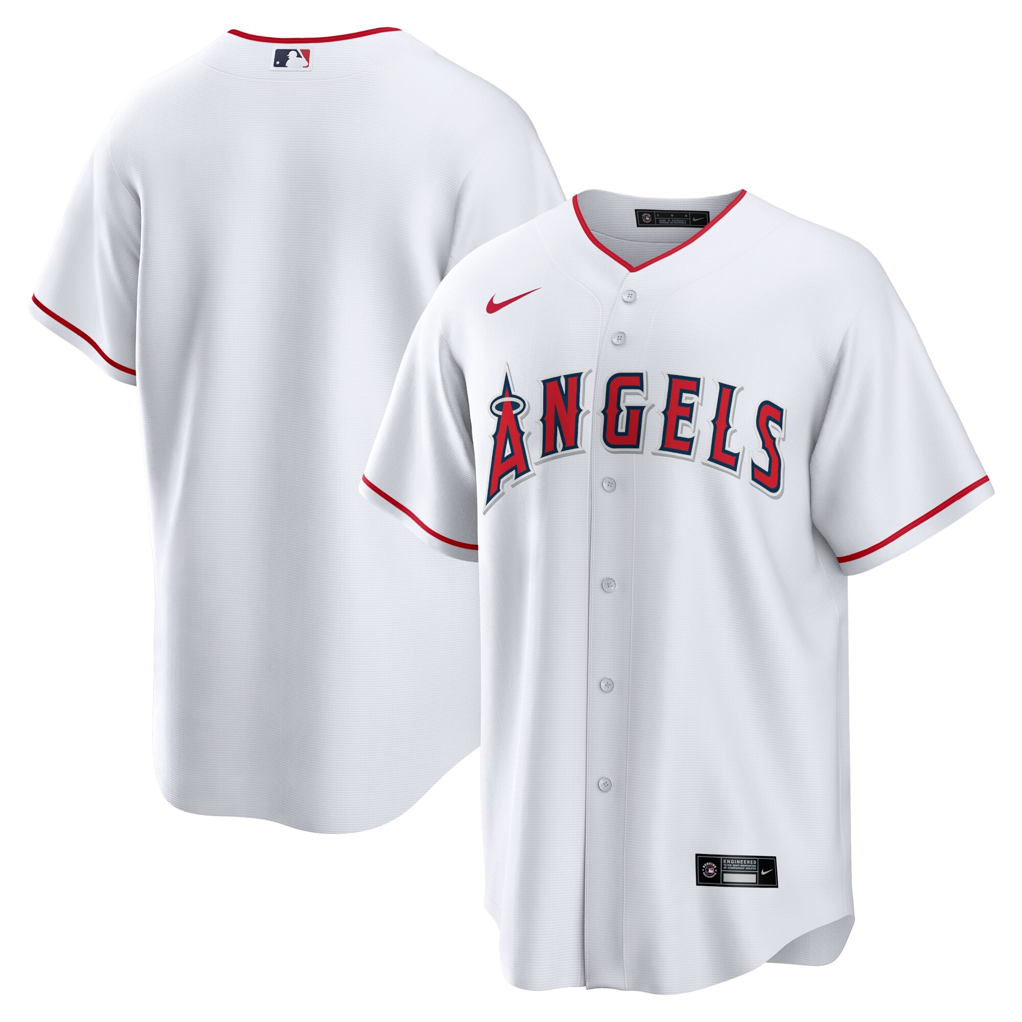 Los Angeles Angels Home Replica Team Jersey - White cheap jerseys for sale - CheapJerseys.Shop