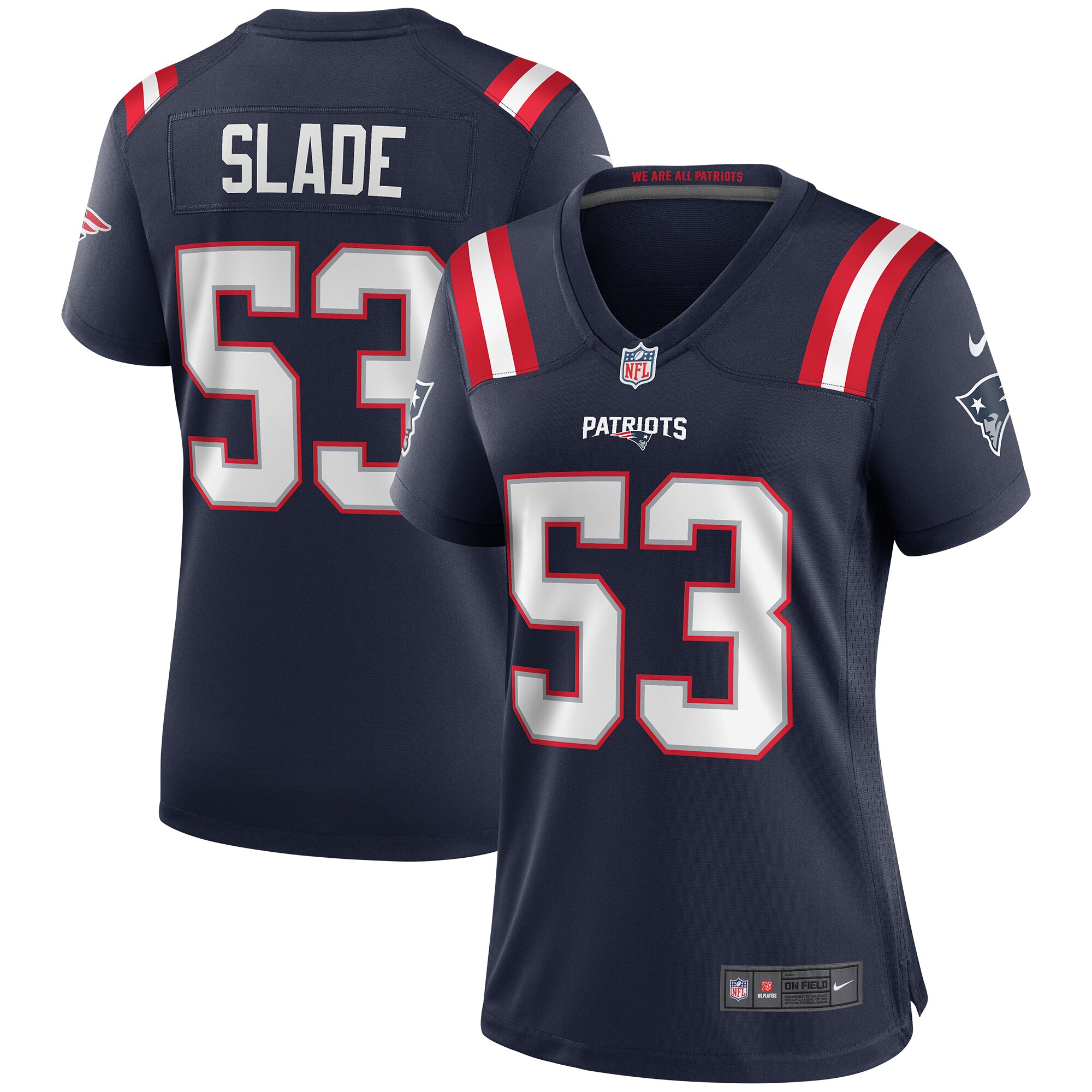 Chris Slade New England Patriots Women's Game Retired Player Jersey - Navy cheap jerseys for sale - CheapJerseys.Shop