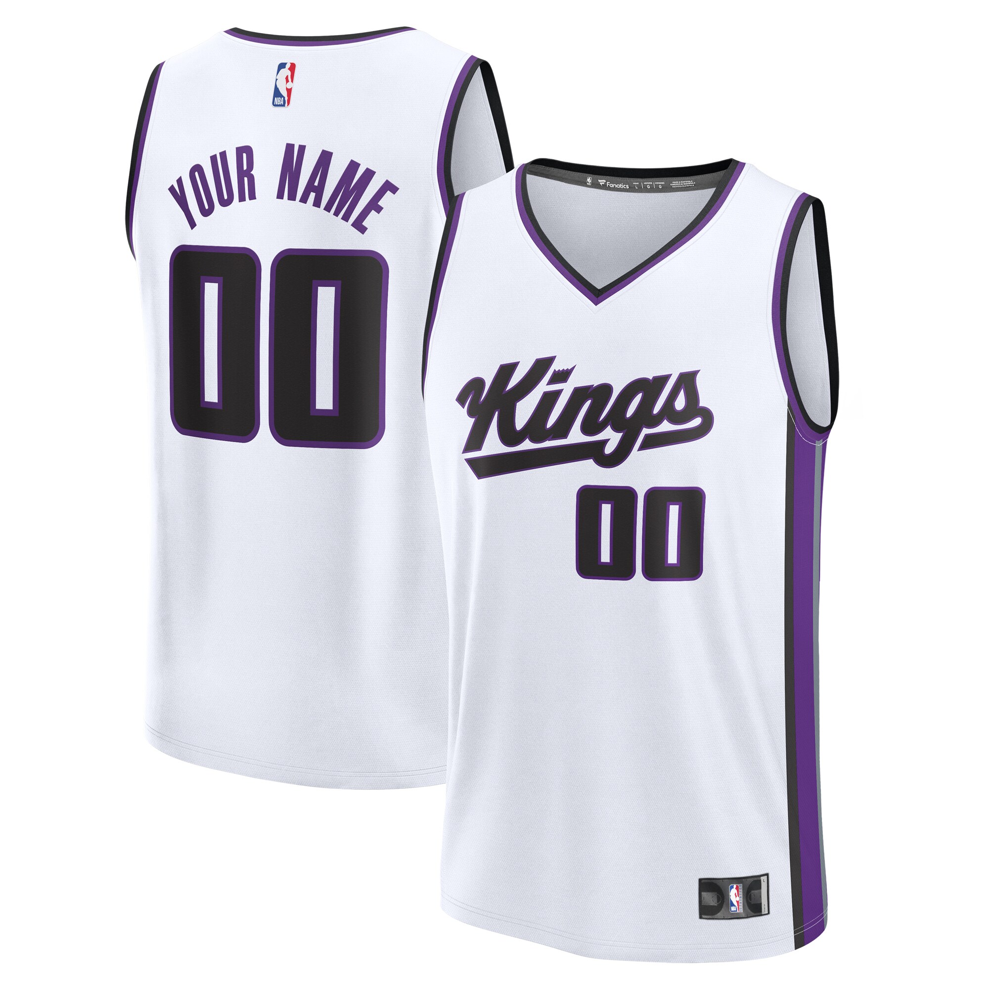 Sacramento Kings Fanatics Custom Fast Break Jersey - White - Association Edition cheap jerseys for sale - CheapJerseys.Shop