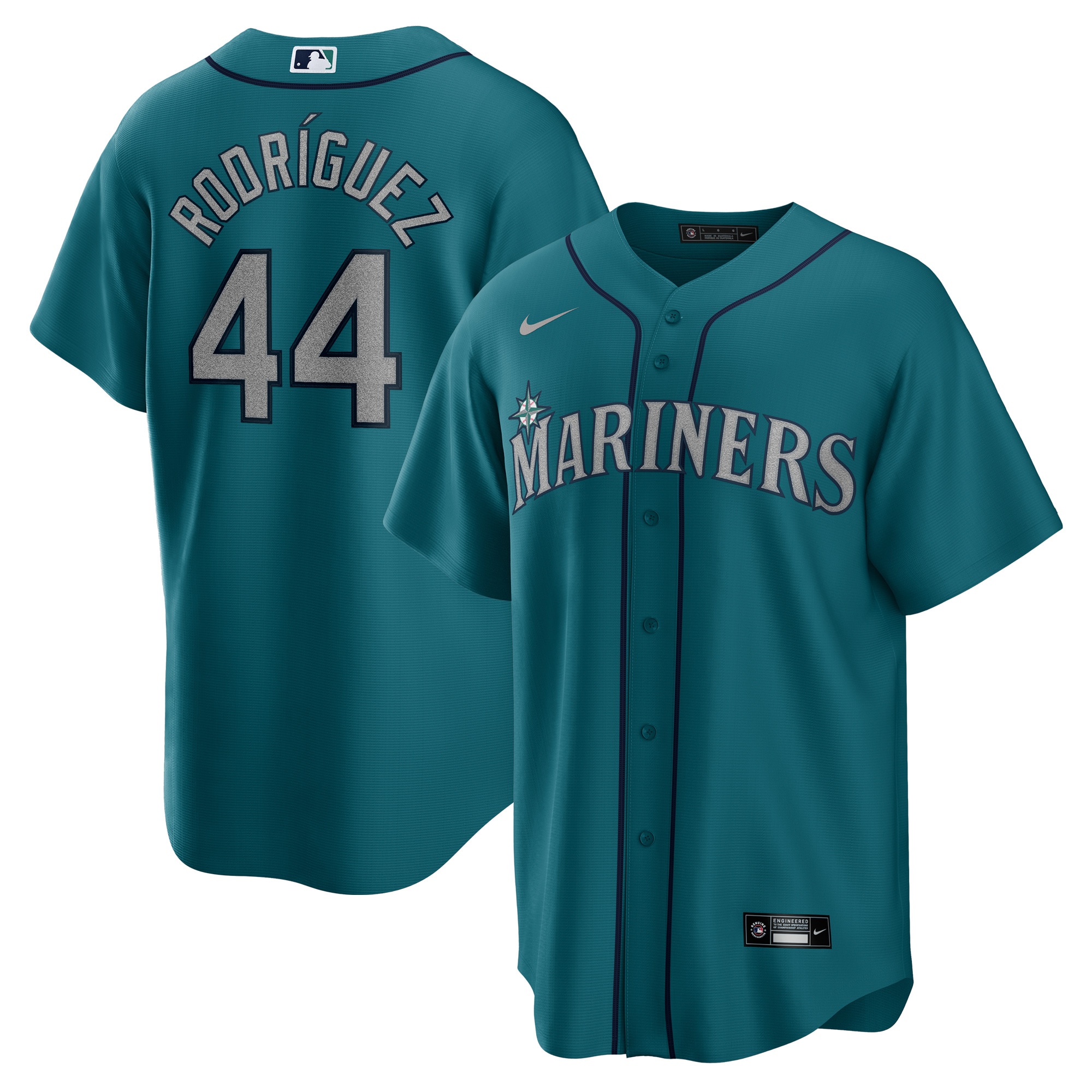 Julio Rodriguez Seattle Mariners Official Replica Player Jersey - Aqua cheap jerseys for sale - CheapJerseys.Shop