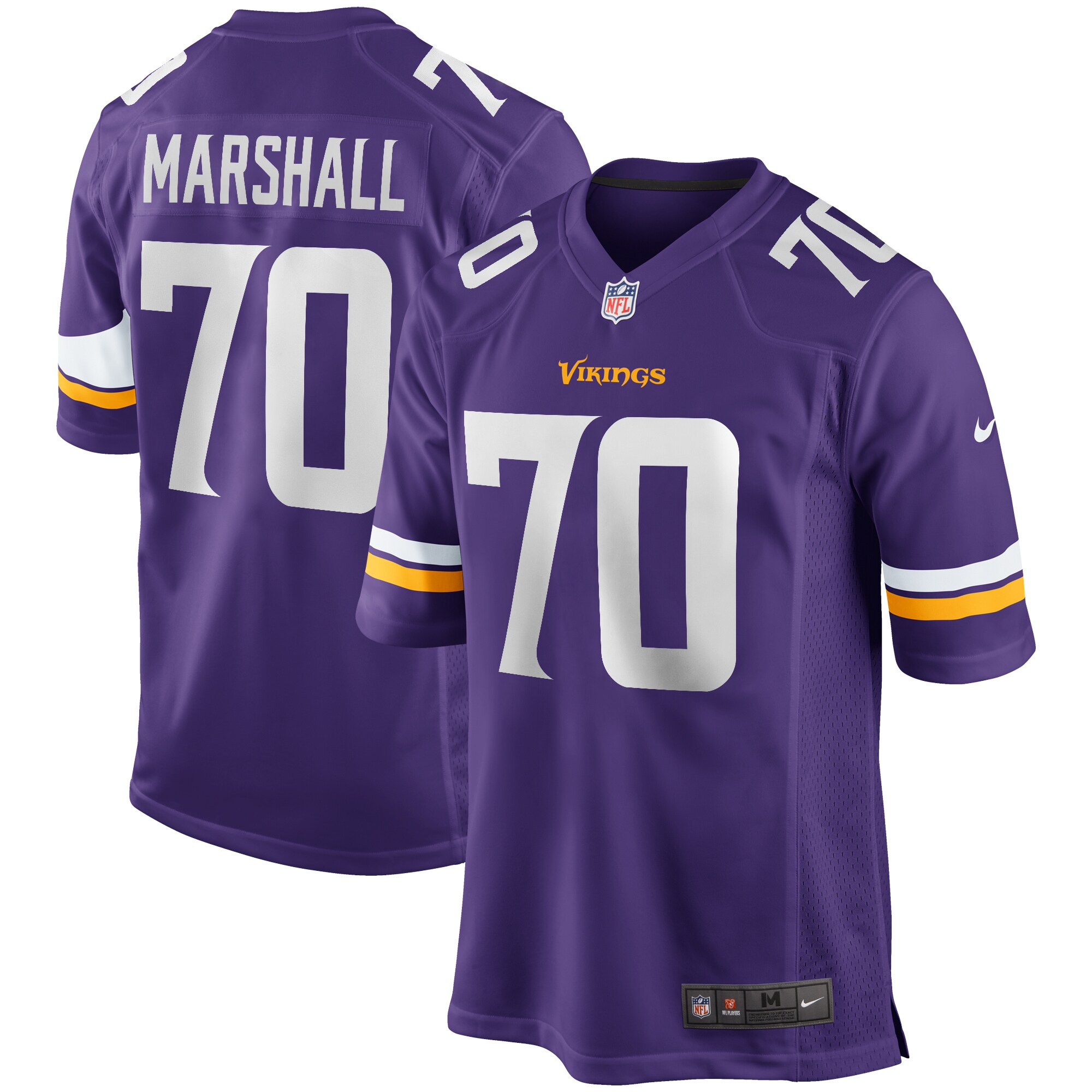 Jim Marshall Minnesota Vikings Game Retired Player Jersey - Purple cheap jerseys for sale - CheapJerseys.Shop